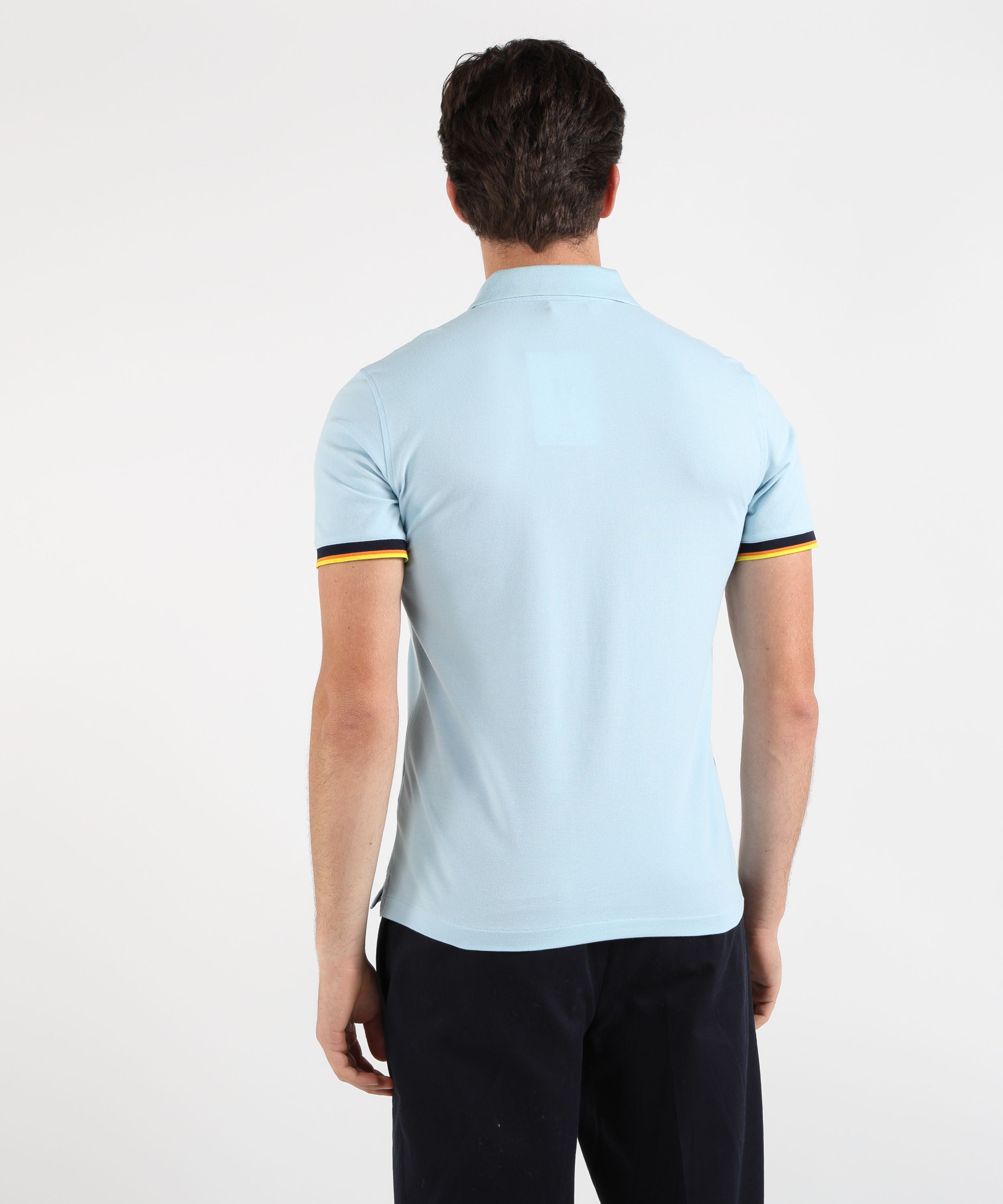 Polo K-WAY VINCENT PIQUE SLIM Azzurro | K-WAY
