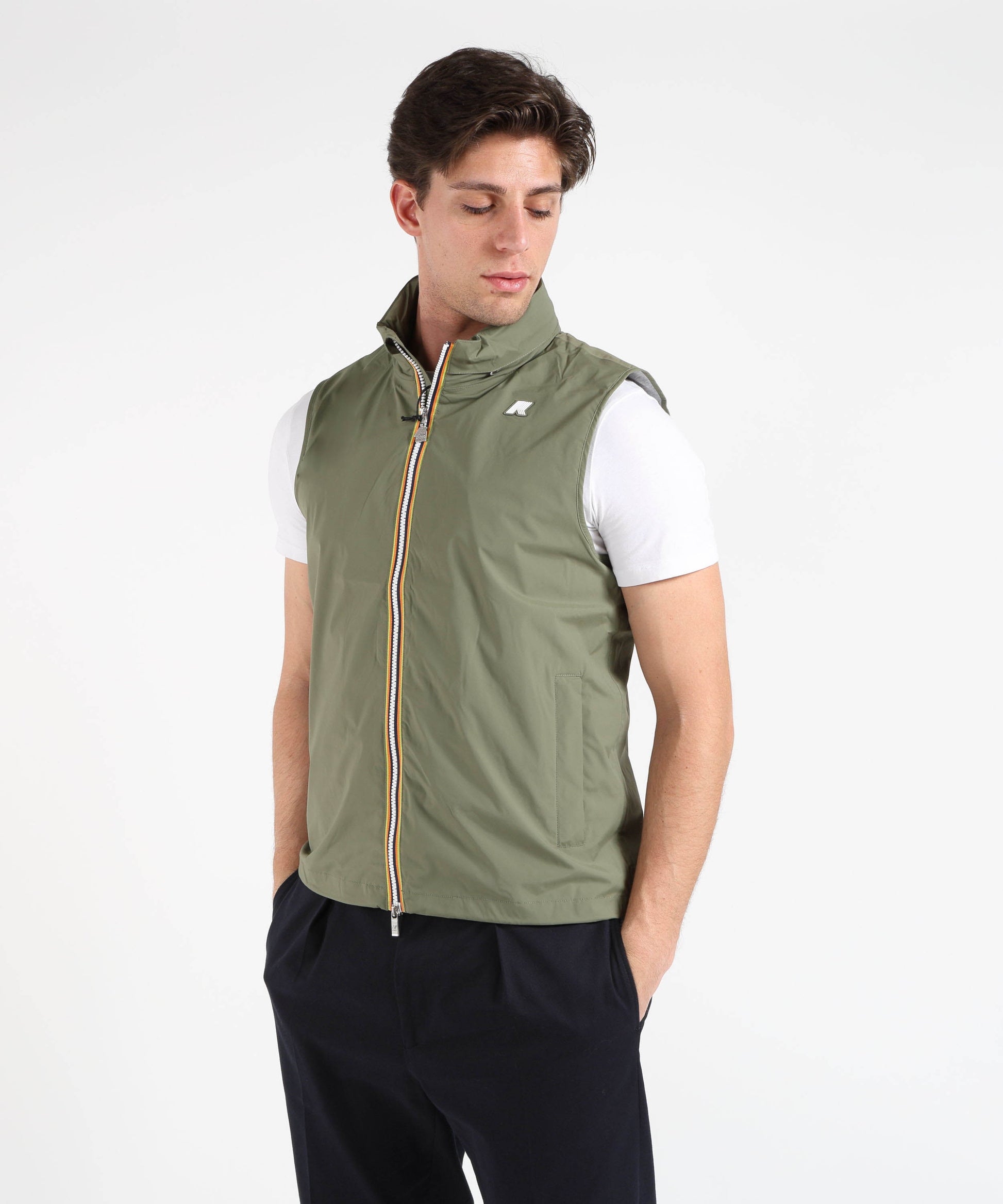Gilet K-WAY smanicato valen Verde | K-WAY