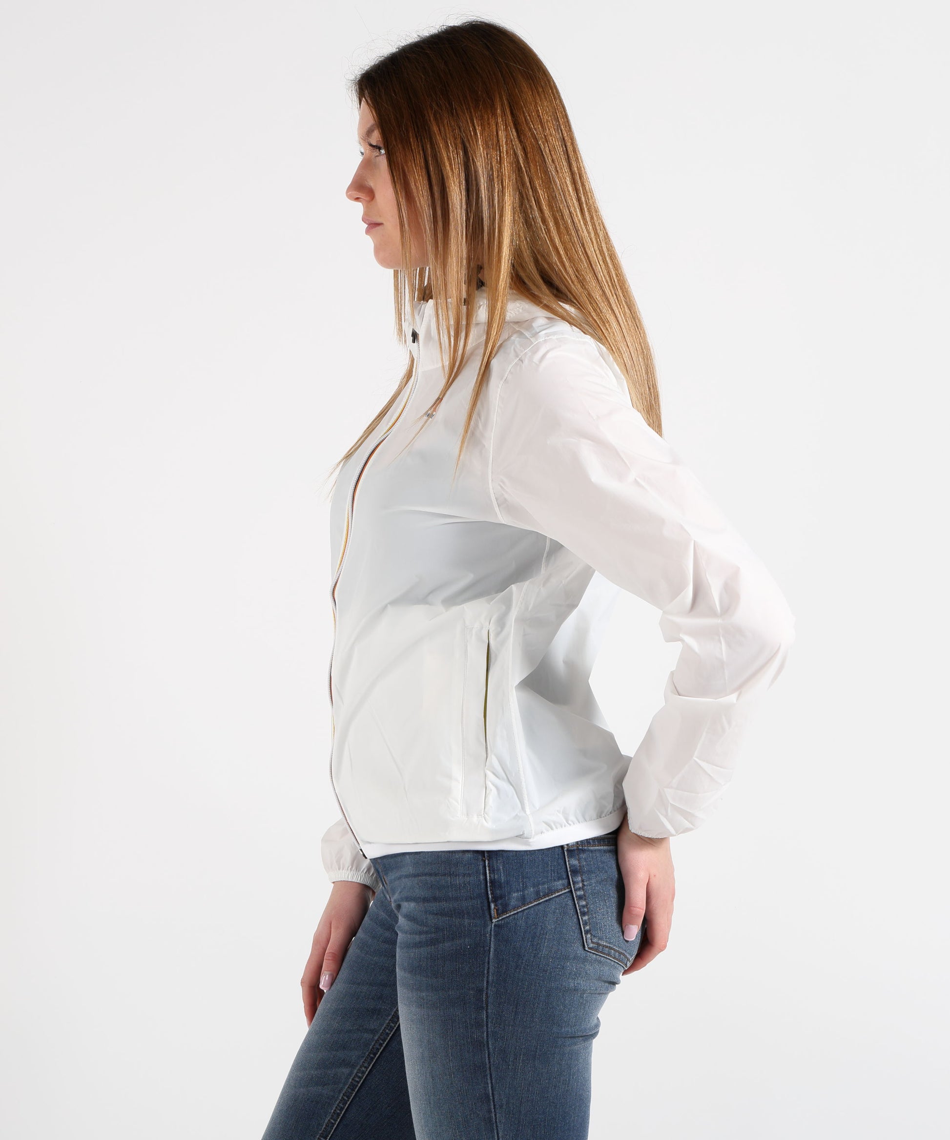 Jackets K-WAY P. LILY PLUS.2 REVERSIBLEVIOLET  Bianco | K-WAY