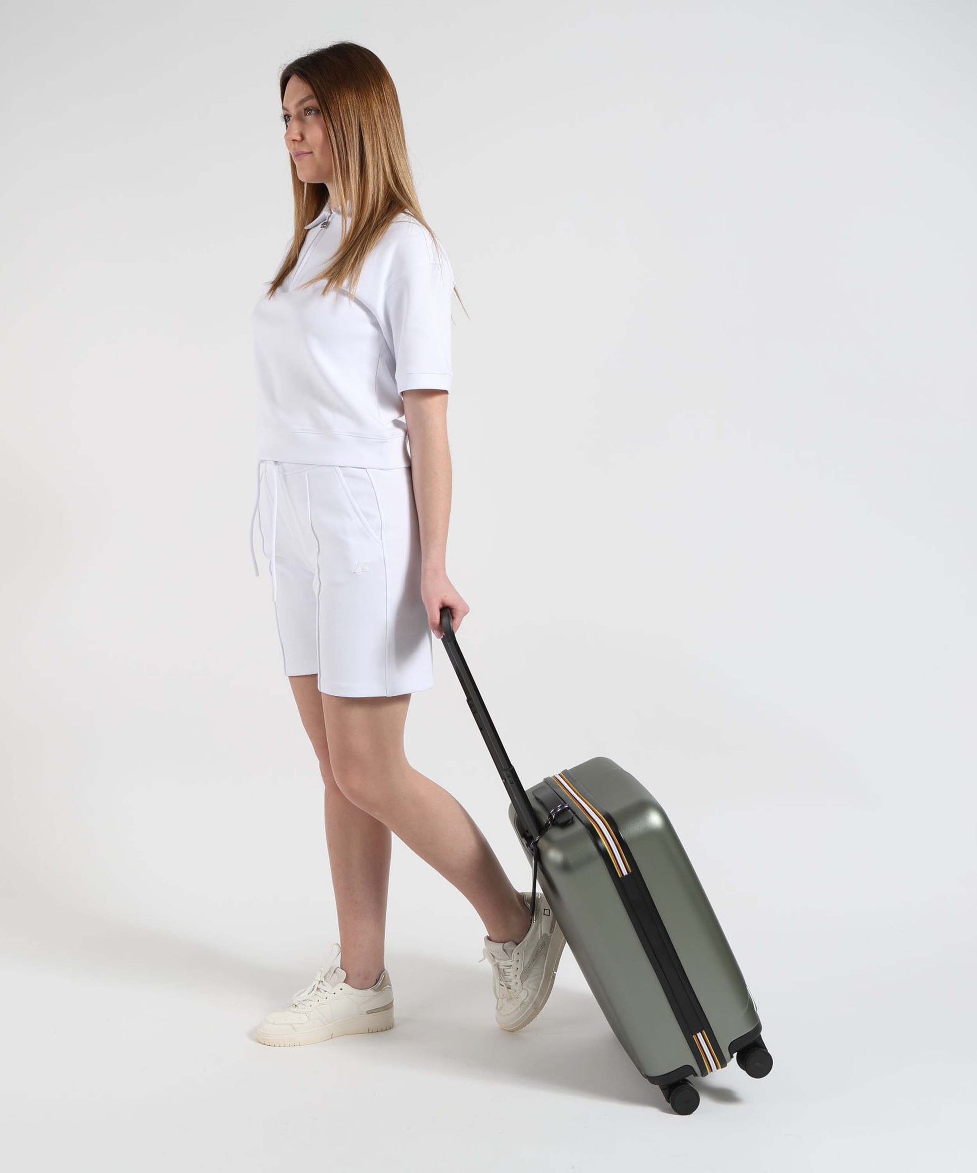 Trolley K-WAY EUDOXIE LOGO Verde | K-WAY