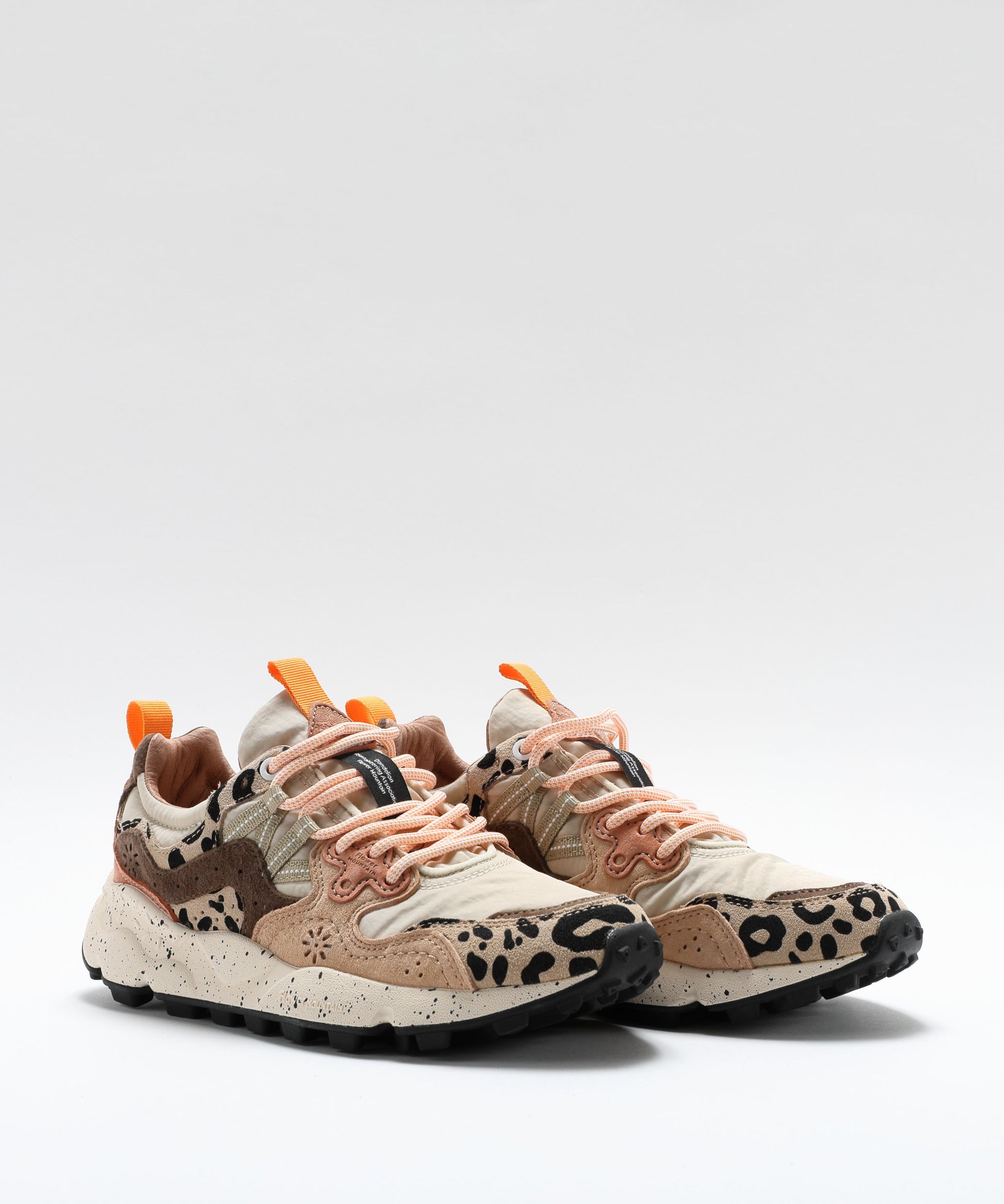 Sneakers FLOWER MOUNTAIN Yamano 3 sneakers in suede and technical fabric Multicolor | FLOWER MOUNTAIN
