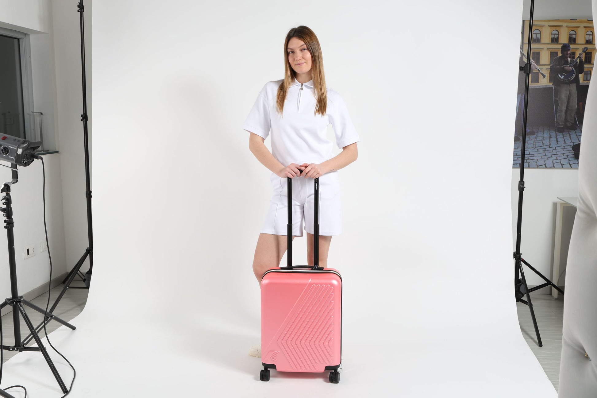 Trolley K-WAY EUDOXIE LOGO Rosa | K-WAY