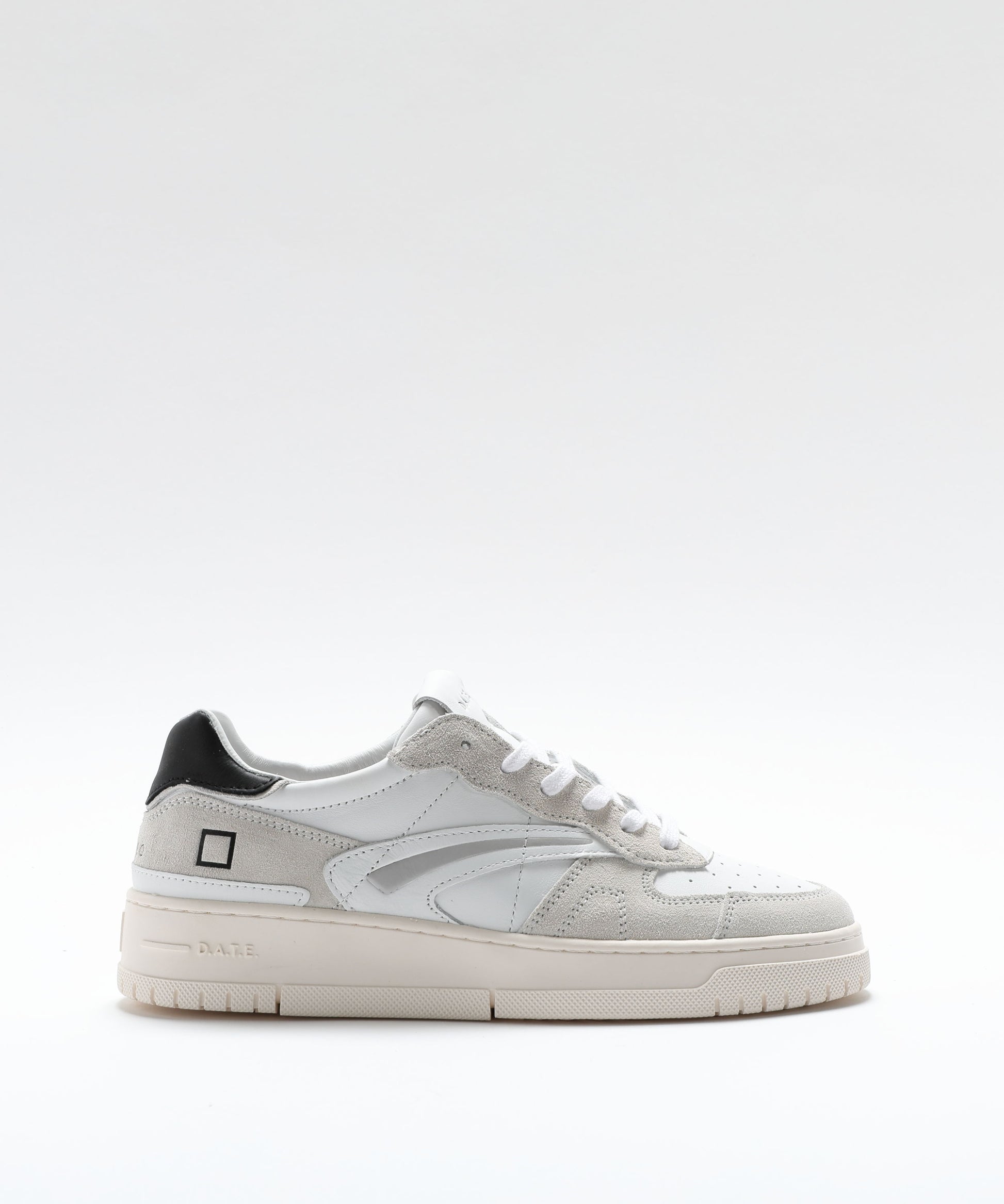 Sneakers D.A.T.E. TORNEO PURE BASIC WHITE-BLACK Bianco/nero | D.A.T.E.