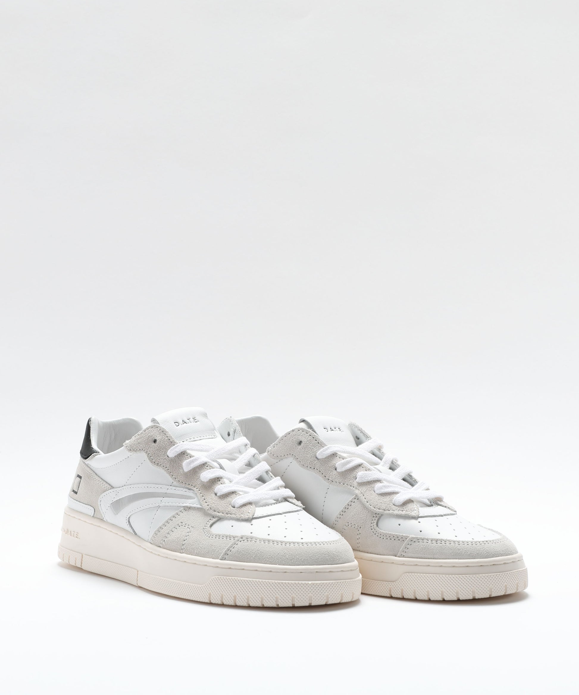 Sneakers D.A.T.E. TORNEO PURE BASIC WHITE-BLACK Bianco/nero | D.A.T.E.