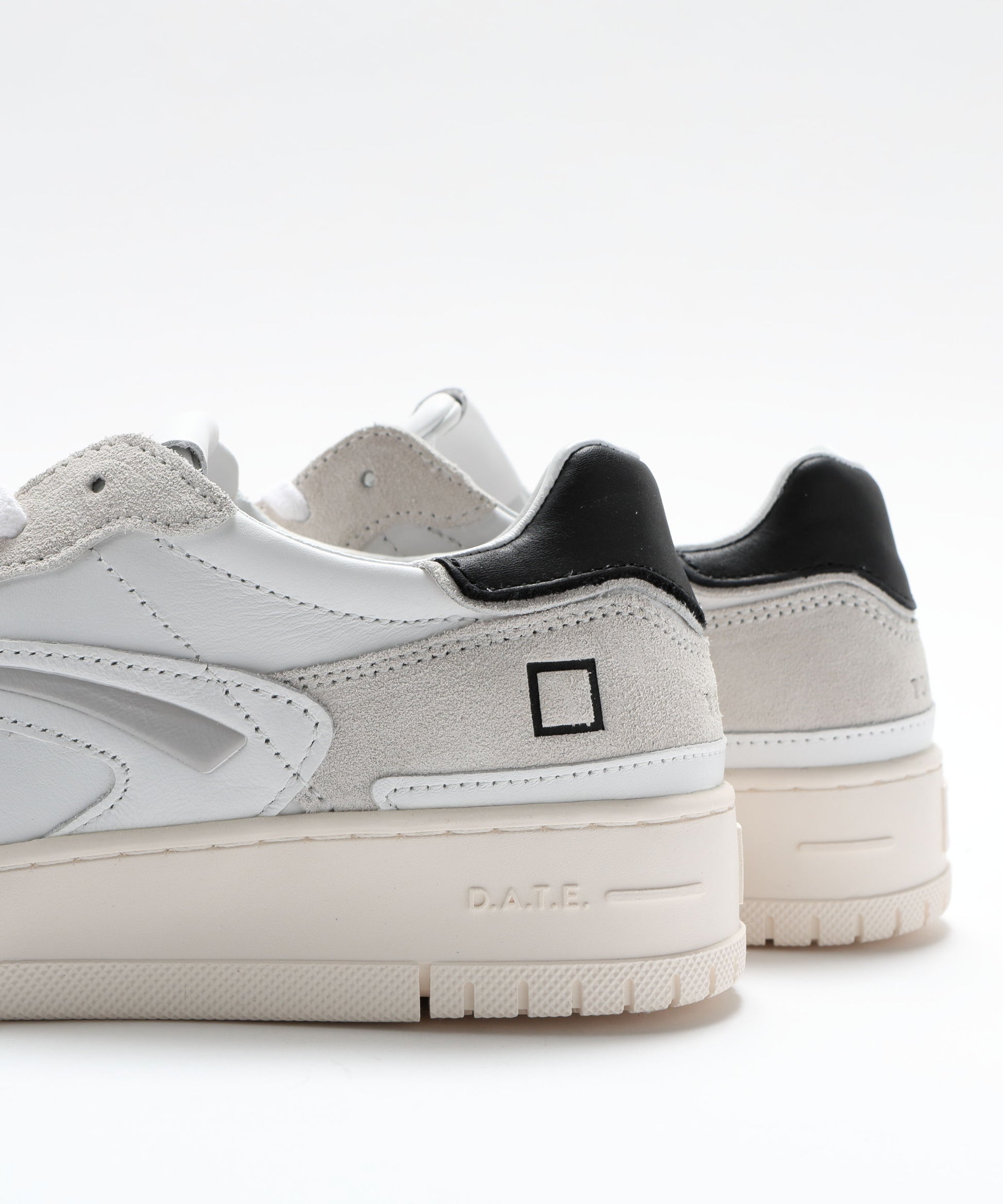 Sneakers D.A.T.E. TORNEO PURE BASIC WHITE-BLACK Bianco/nero | D.A.T.E.