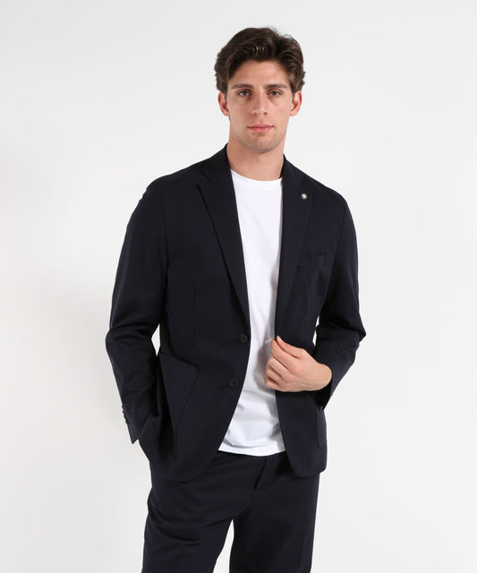 Giacche MANUEL RITZ Giacca Uomo 2 Bottoni – Sfoderata Elegante Blu navy | MANUEL RITZ