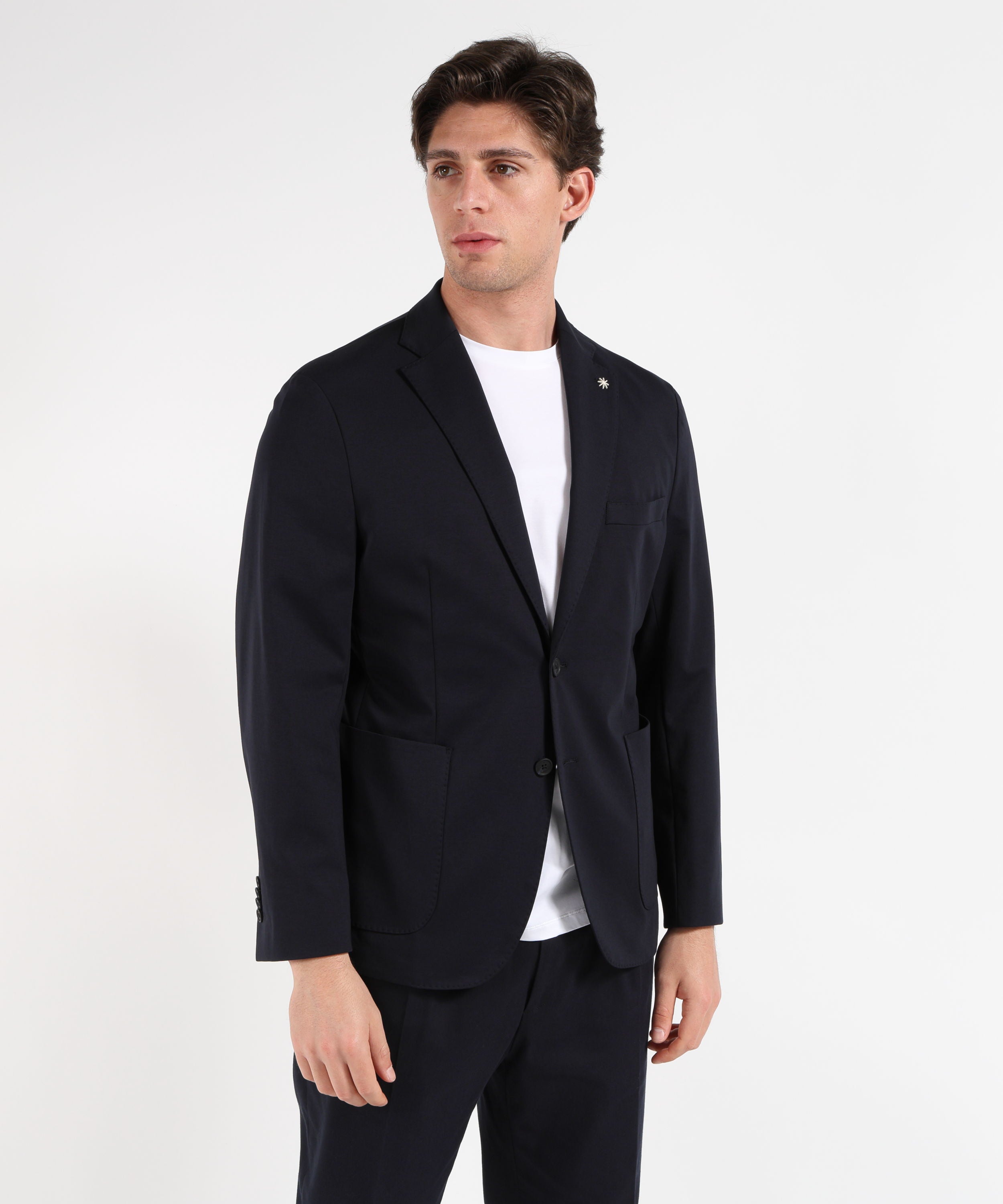 Giacche MANUEL RITZ Giacca Uomo 2 Bottoni – Sfoderata Elegante Blu navy | MANUEL RITZ