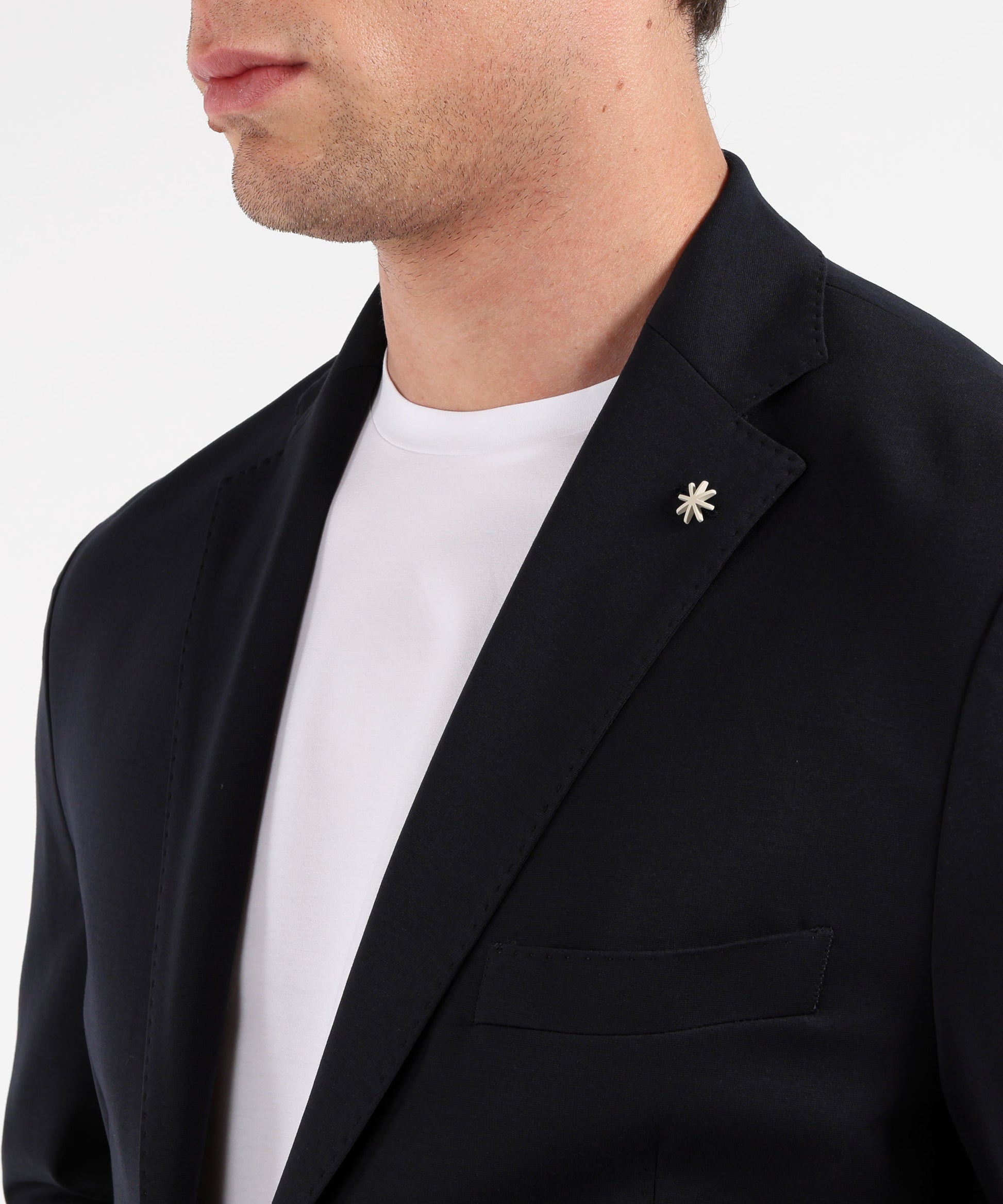 Giacche MANUEL RITZ Giacca Uomo 2 Bottoni – Sfoderata Elegante Blu navy | MANUEL RITZ