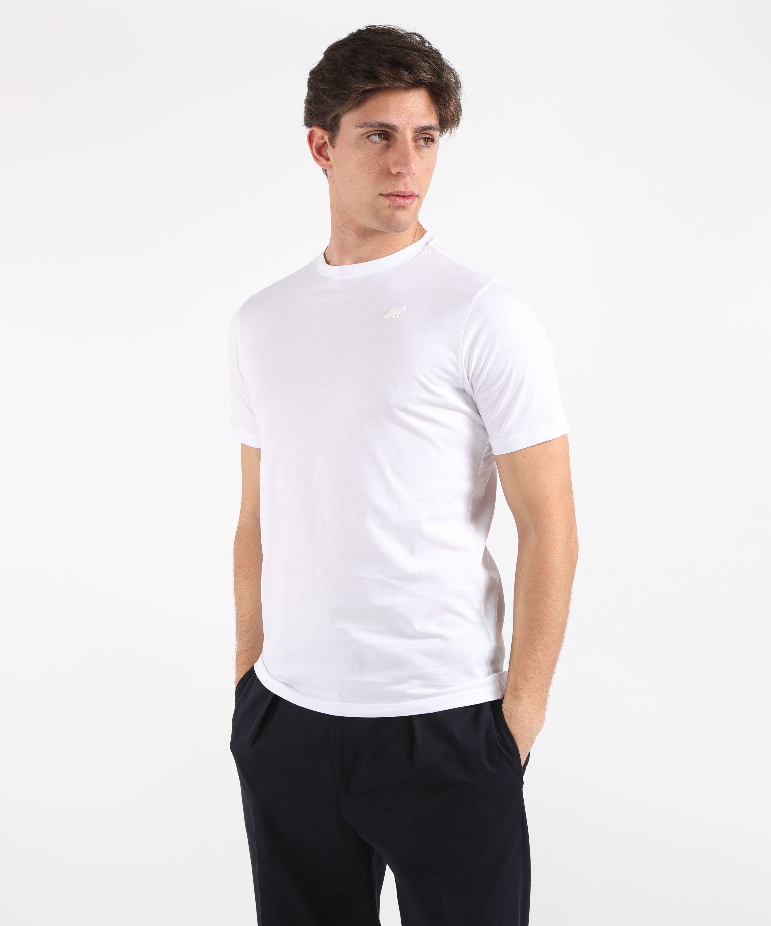 T-shirt K-WAY ODOM JERSEY SLIM Bianco | K-WAY