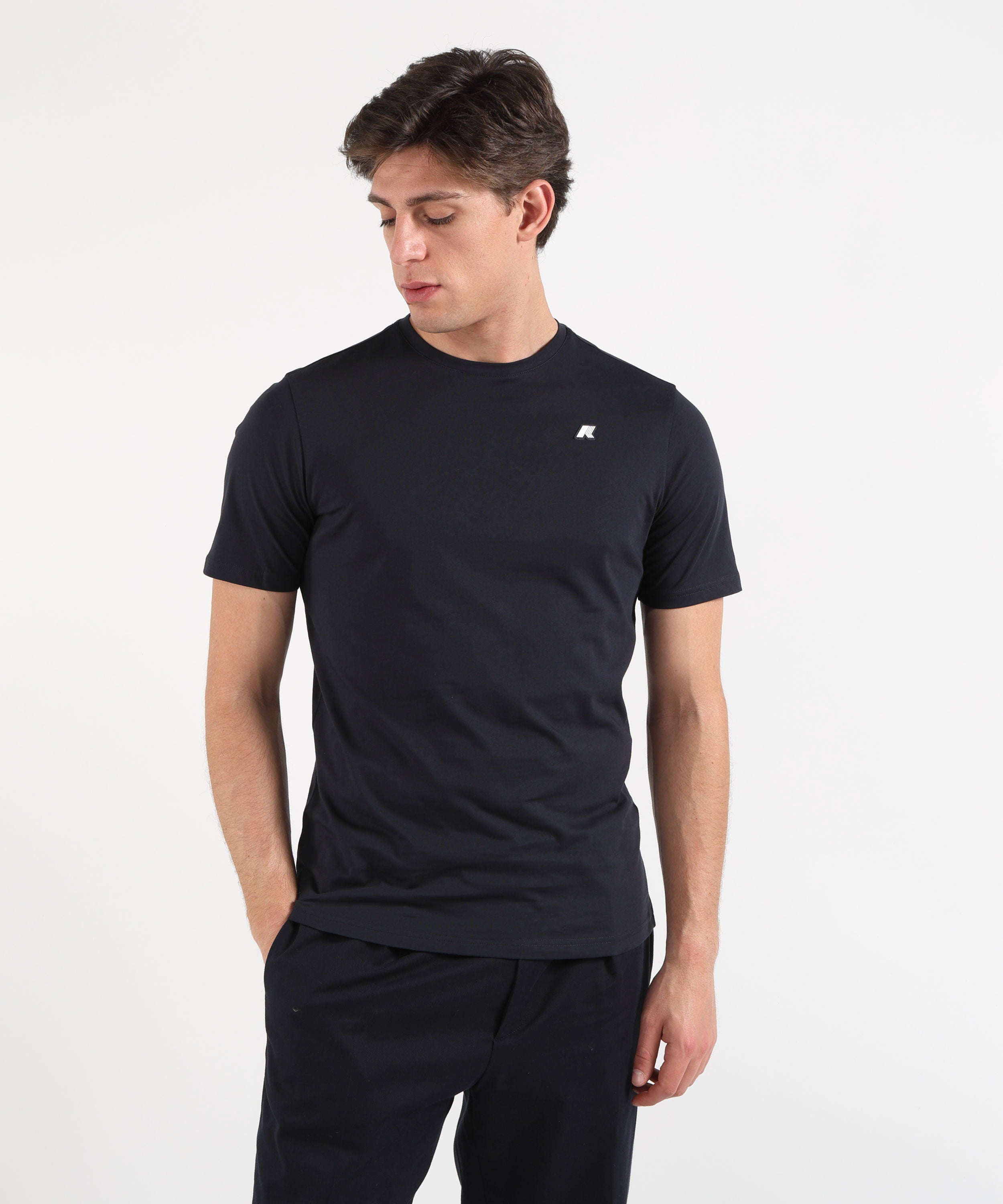 T-shirt K-WAY ODOM JERSEY SLIM Blu | K-WAY