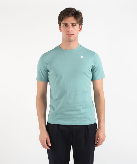 T-shirt K-WAY ODOM JERSEY SLIM Verde acqua | K-WAY