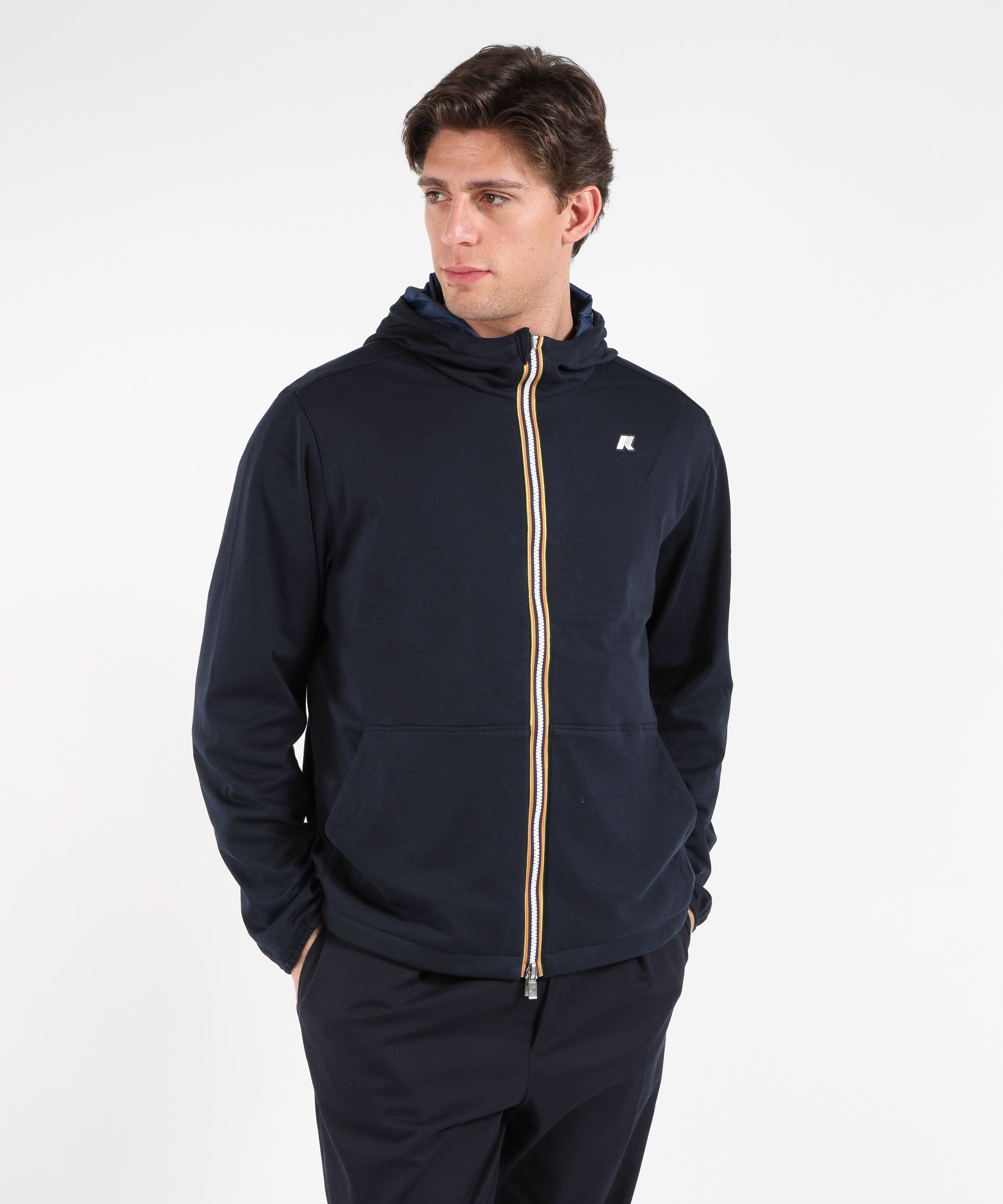 Giacche K-WAY JAKE REVERSIBLE INTERLOCK Blu | K-WAY