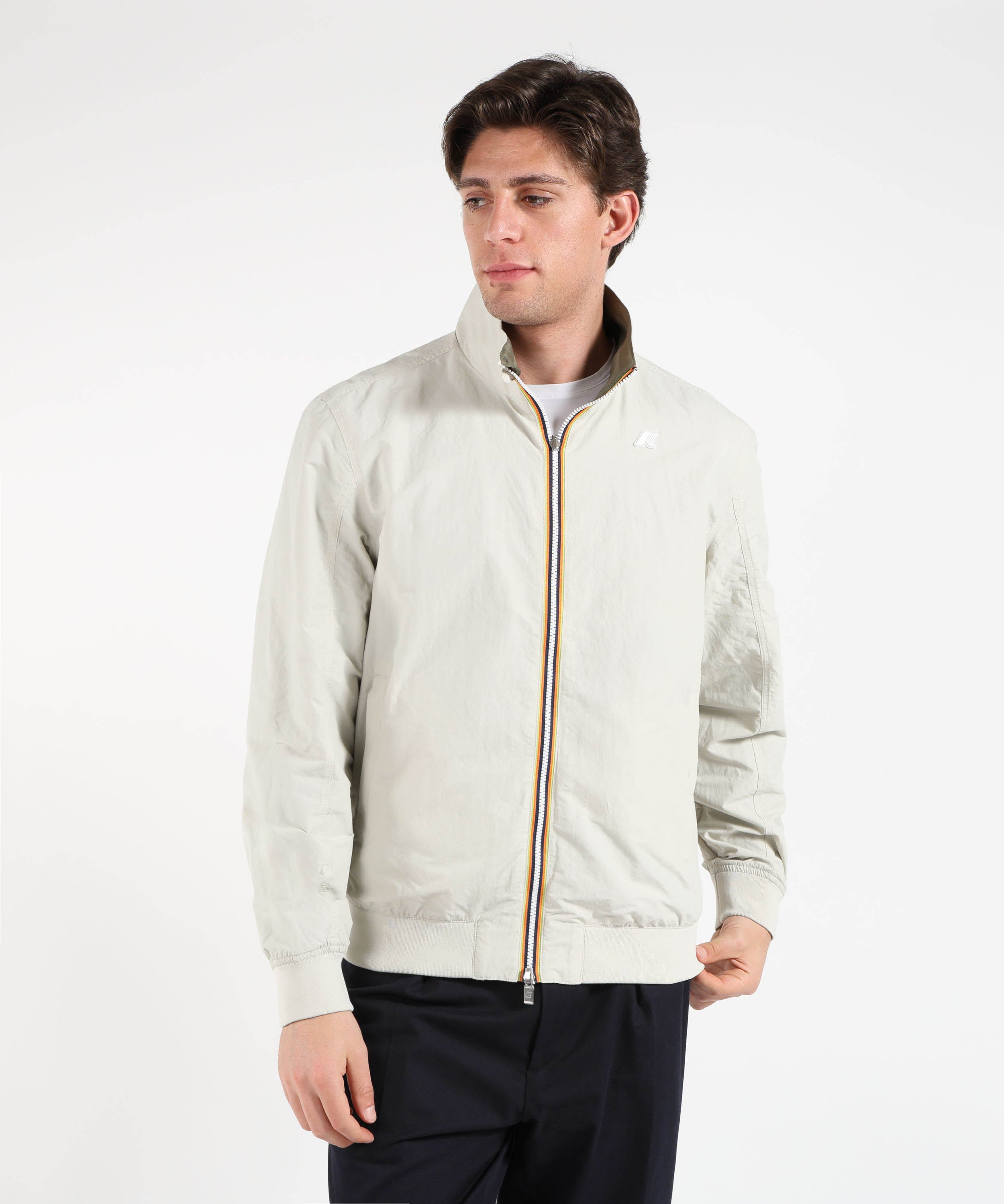 Giacche K-WAY ARSENE COTTON REVERSIBLE Beige/verde | K-WAY