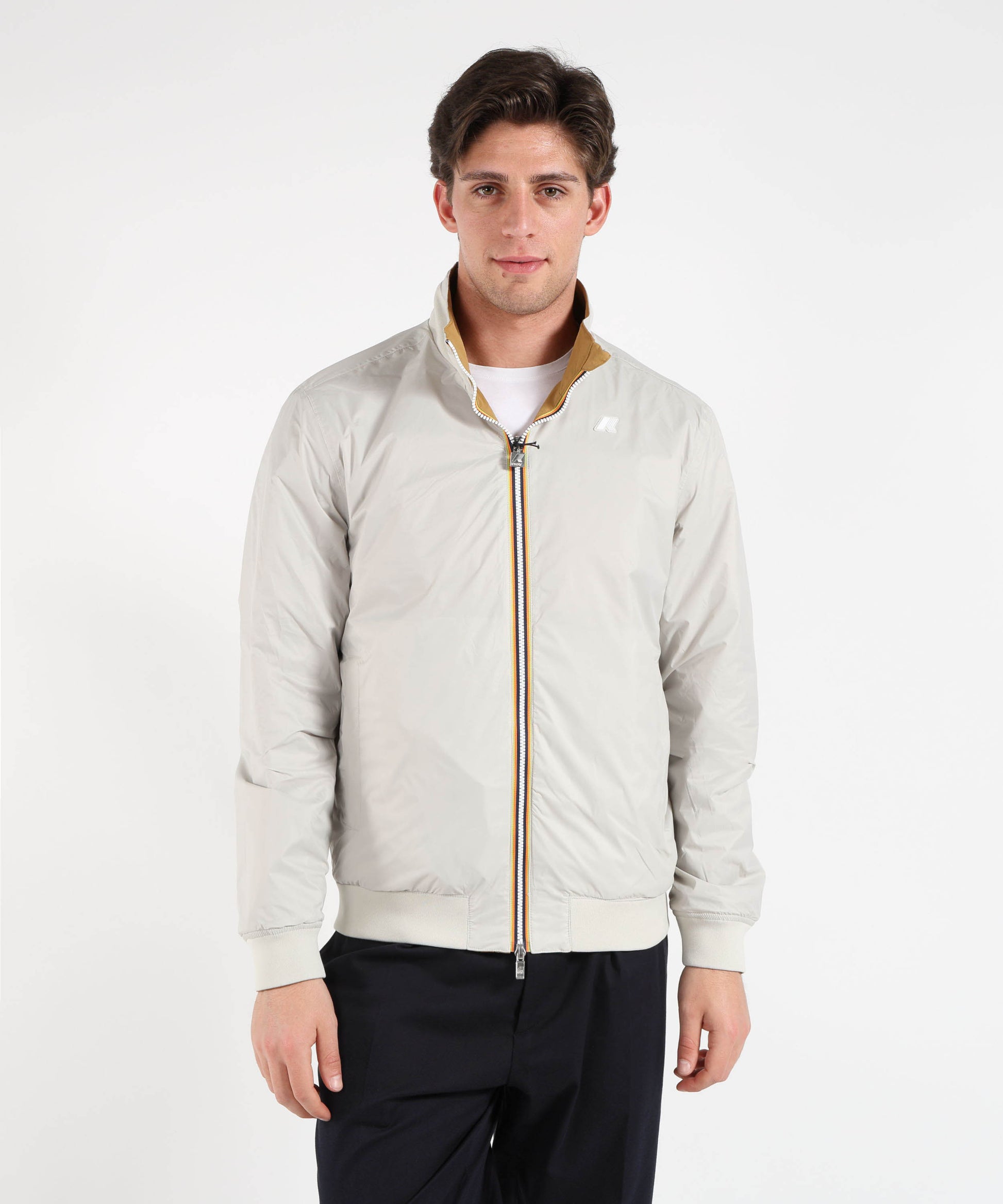 Jackets K-WAY ARSENE COTTON REVERSIBLE Marrone/beige | K-WAY