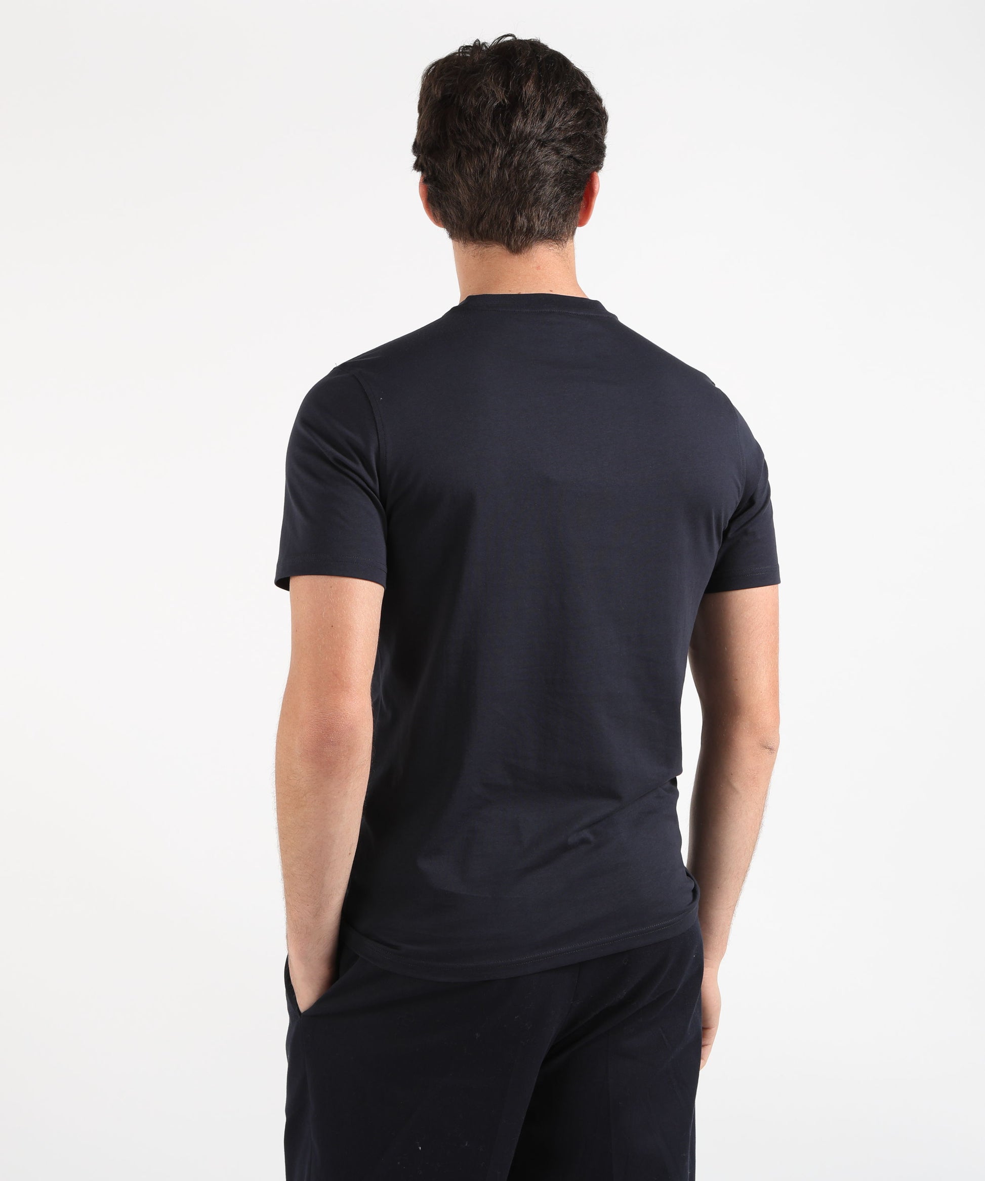 T-shirt K-WAY ODOM JERSEY MICRO LETTERING SLIM Blu | K-WAY