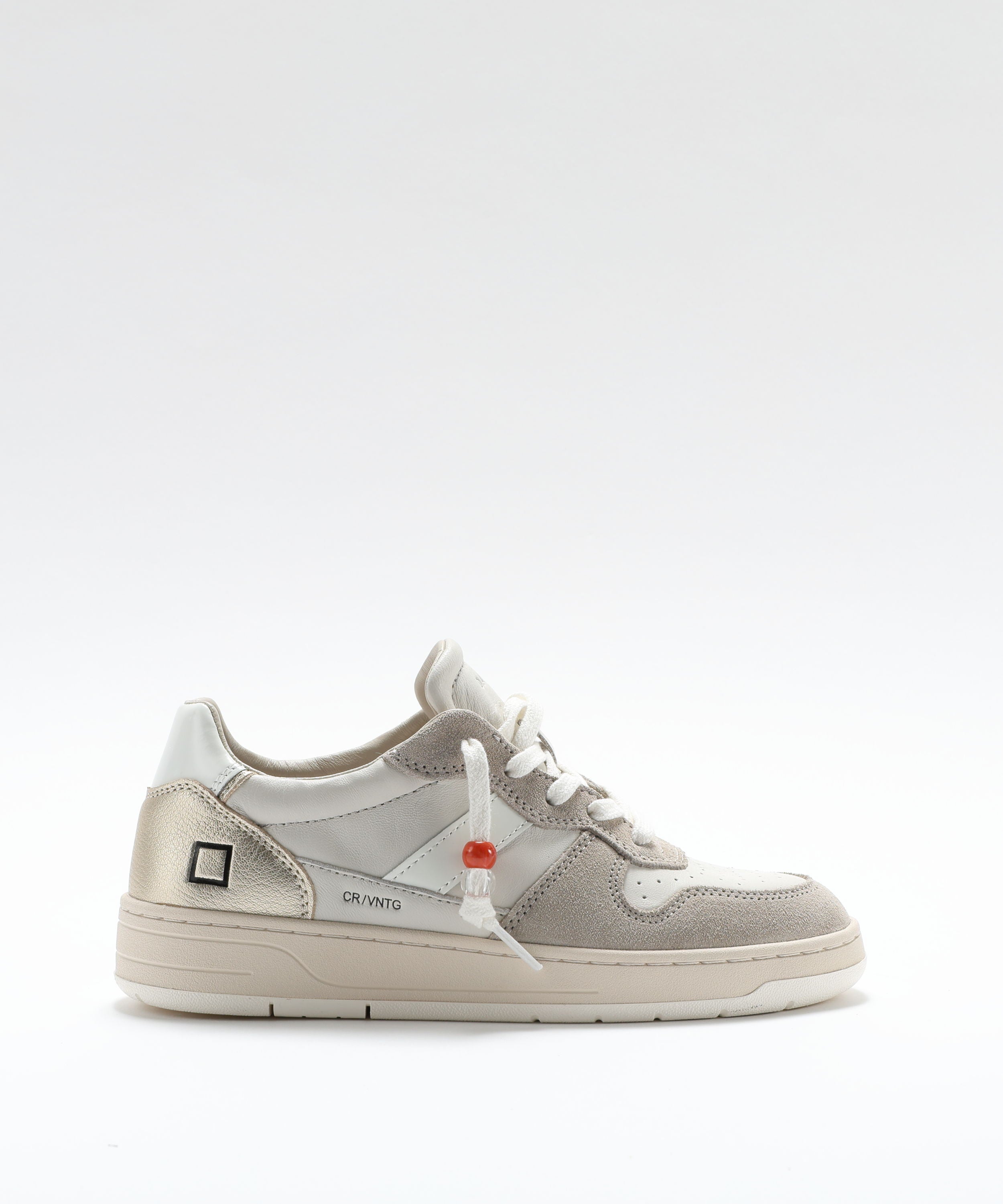 Sneakers D.A.T.E. COURT 2.0 VINTAGE CALF Avorio | D.A.T.E.