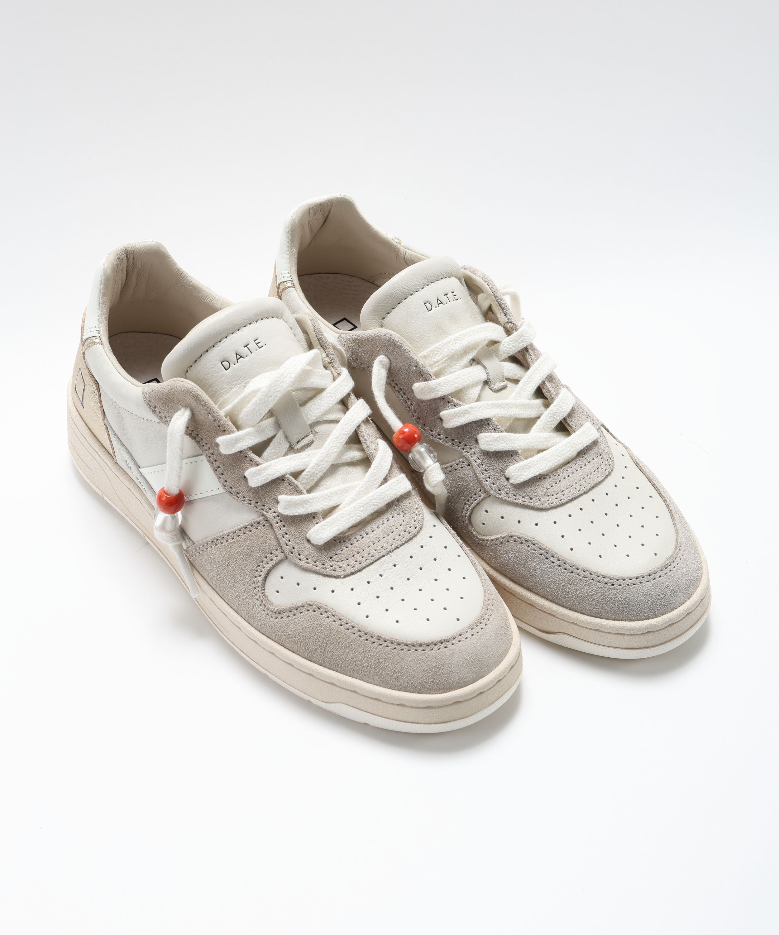Sneakers D.A.T.E. COURT 2.0 VINTAGE CALF Avorio | D.A.T.E.