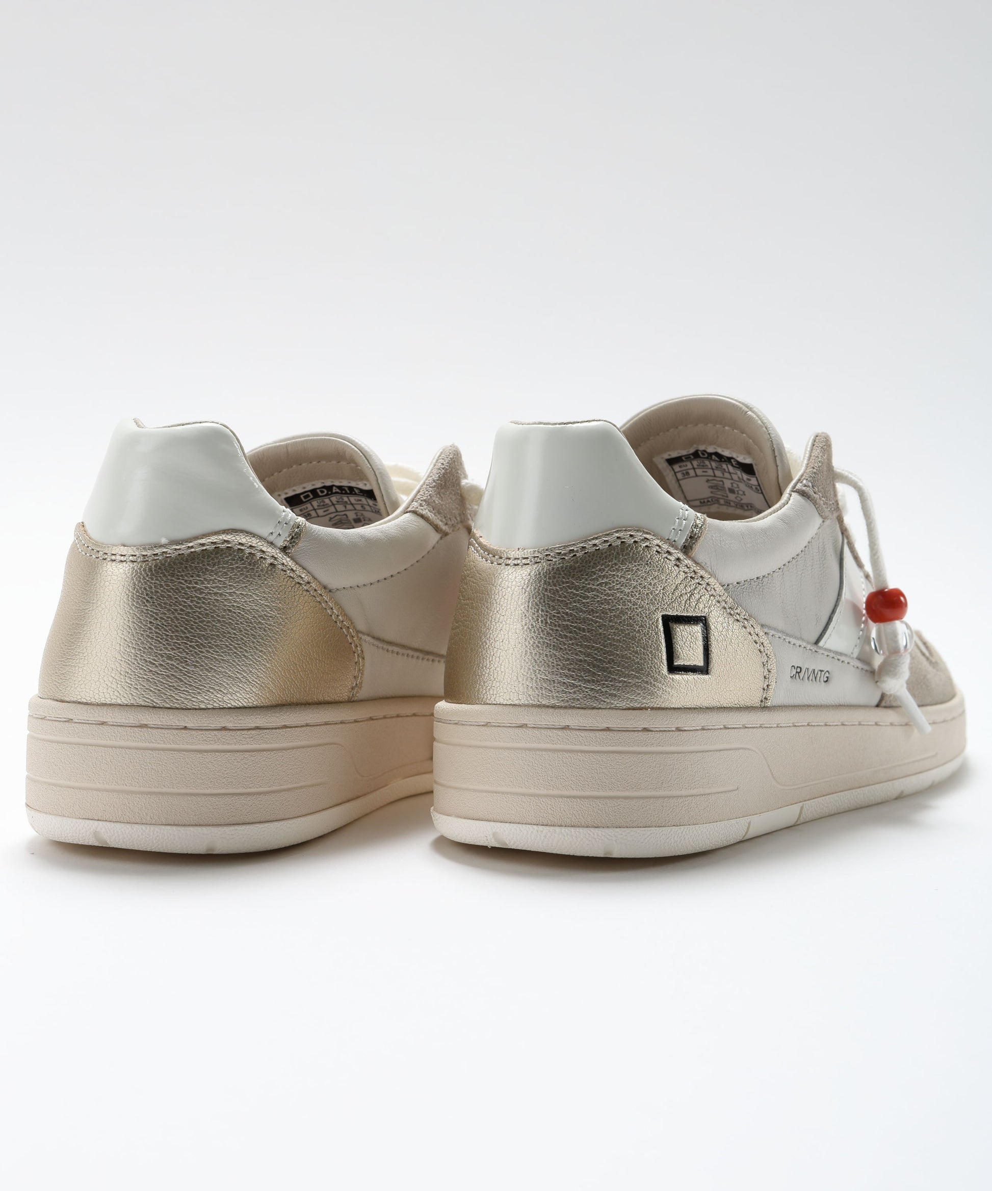 Sneakers D.A.T.E. COURT 2.0 VINTAGE CALF Avorio | D.A.T.E.