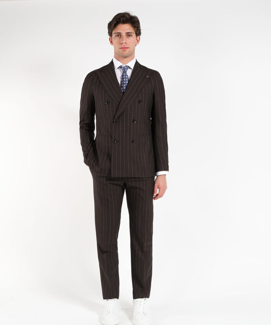 Dresses &amp; Suits TAGLIATORE Unlined revival suit – double-breasted, 6-button Moro | TAGLIATORE