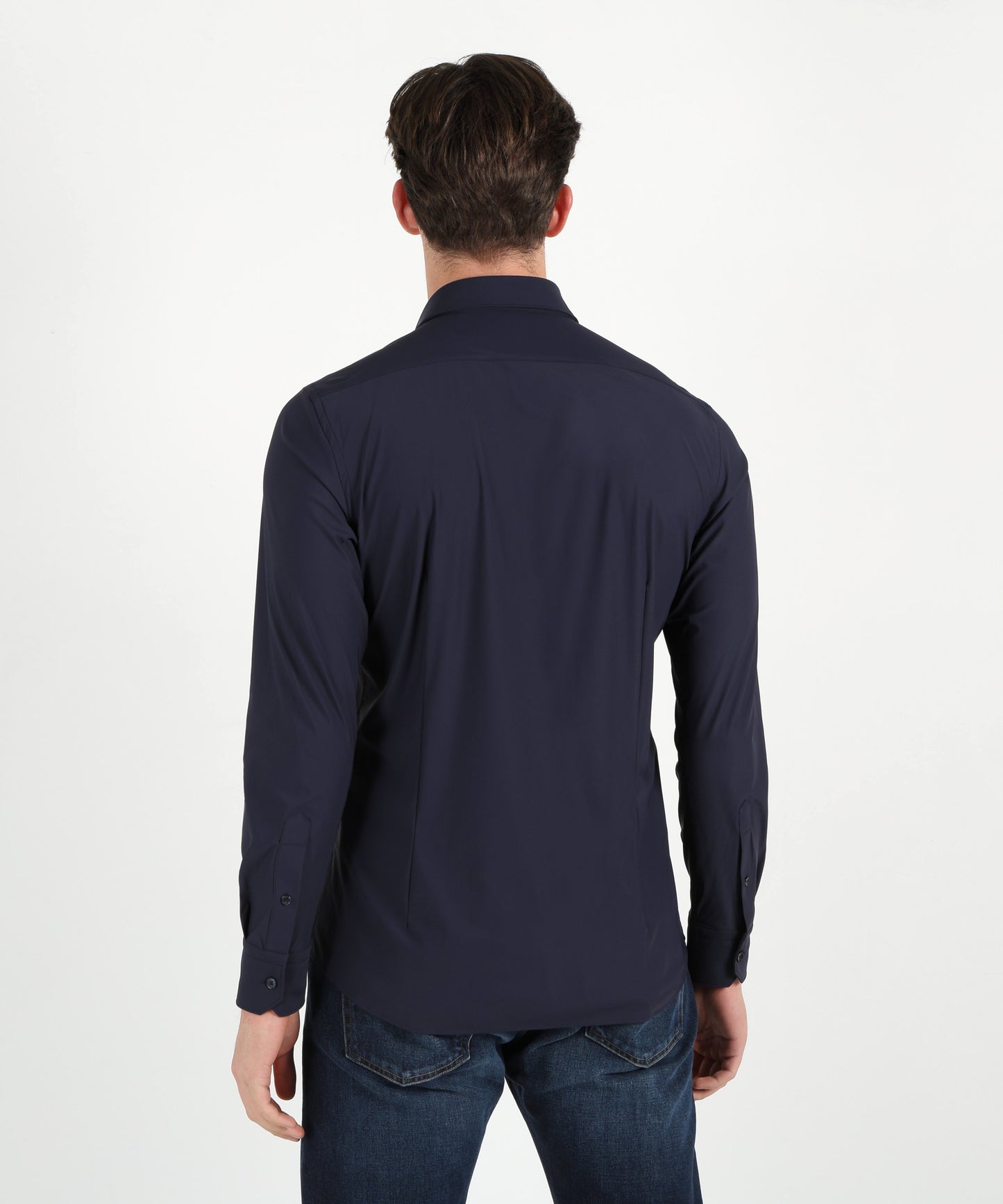 ARCHIVIUM Tailored-fit shirt with semi-spread collar