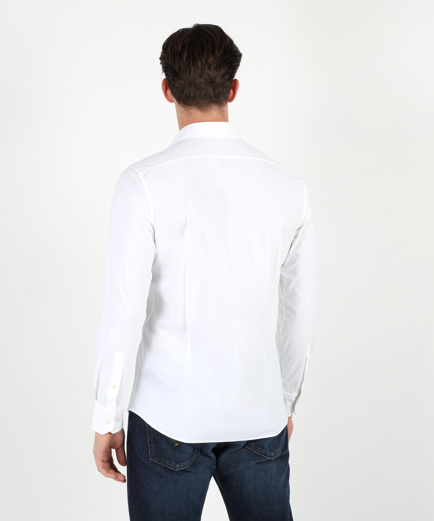 ARCHIVIUM Tailored-fit shirt with semi-spread collar