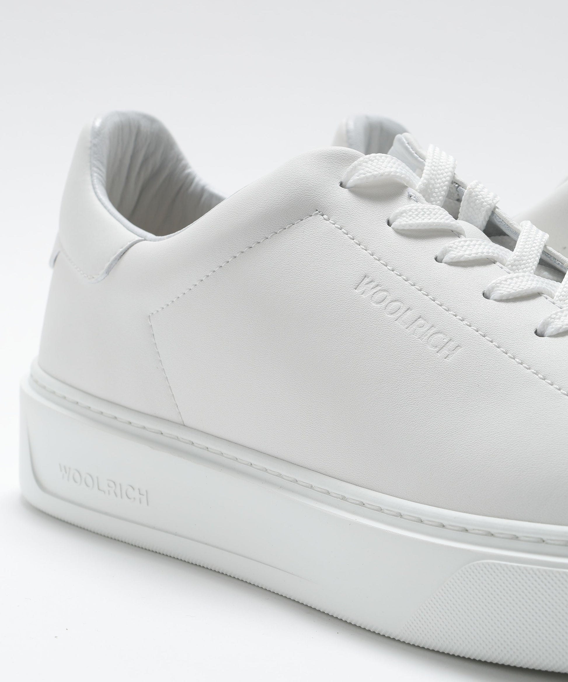 Sneakers WOOLRICH Sneakers Classic Court in pelle di vitello Bianco | WOOLRICH