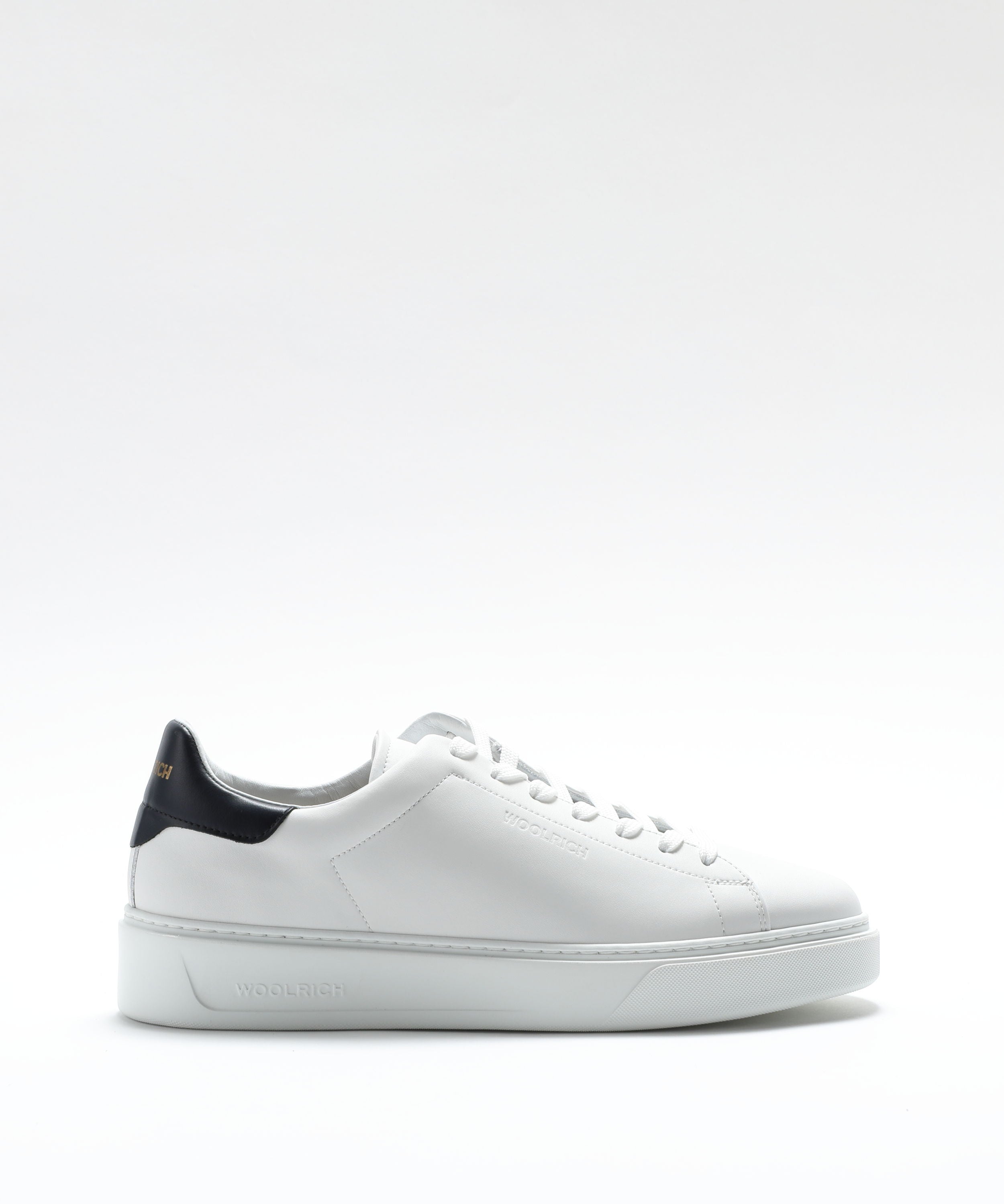 Sneakers WOOLRICH Sneakers Classic Court in pelle di vitello Bianco/blu | WOOLRICH
