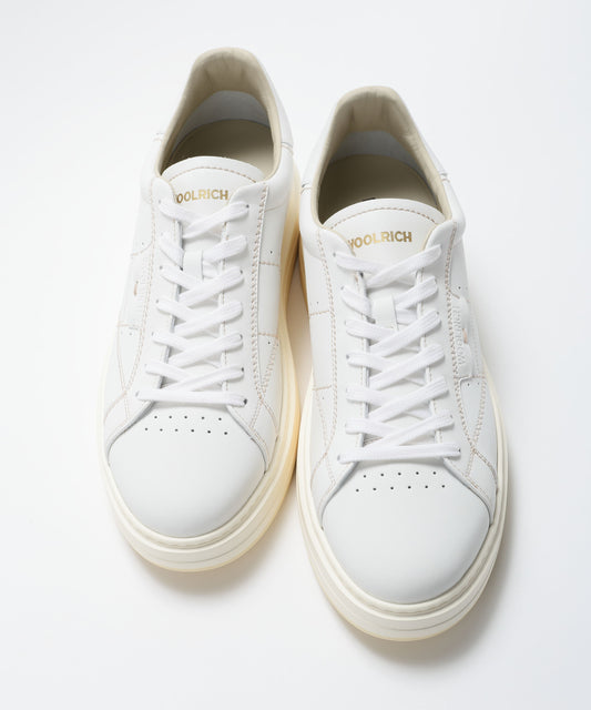 Sneakers WOOLRICH Sneakers Arrow in pelle di vitello Bianco | WOOLRICH