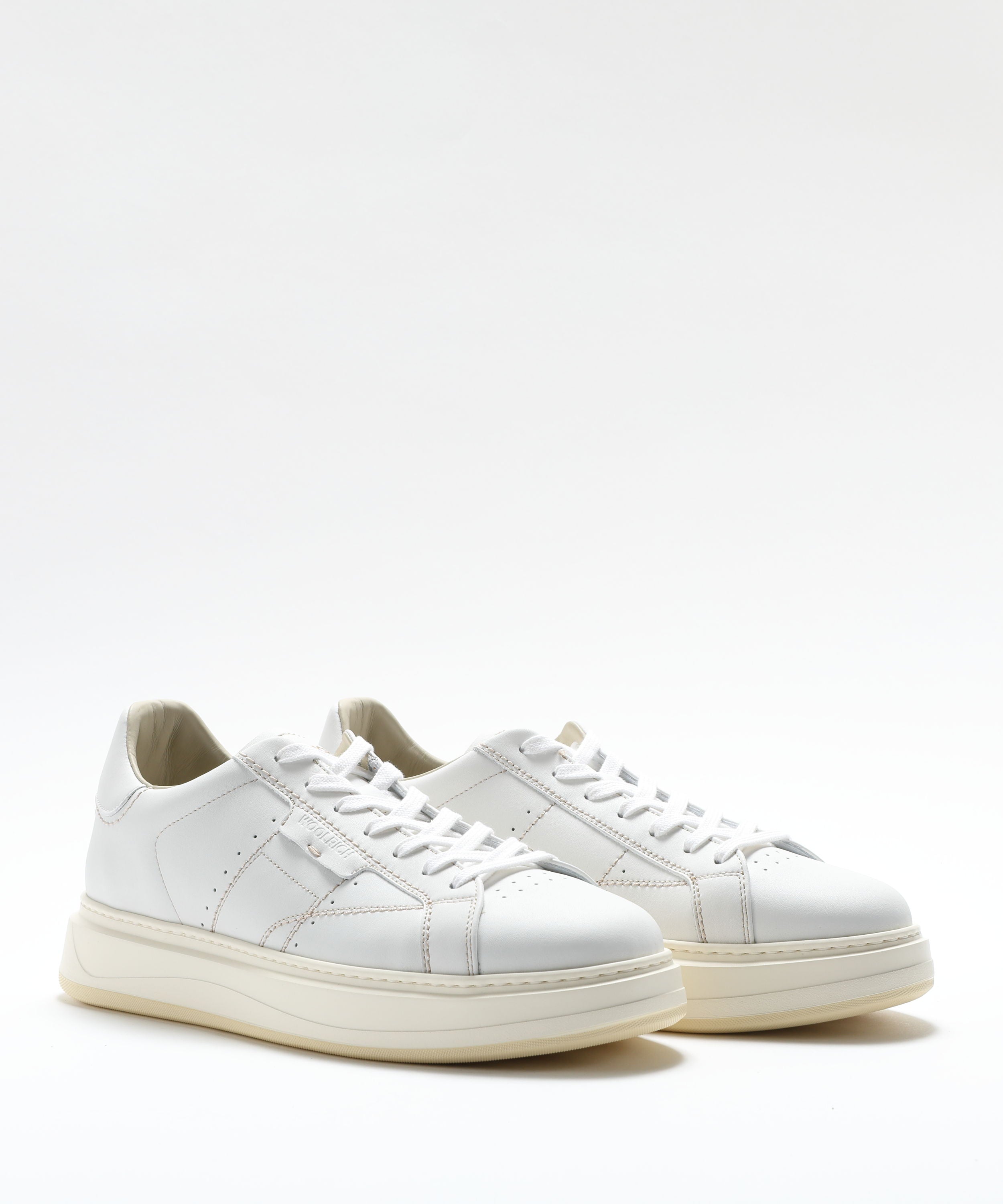 Sneakers WOOLRICH Sneakers Arrow in pelle di vitello Bianco | WOOLRICH