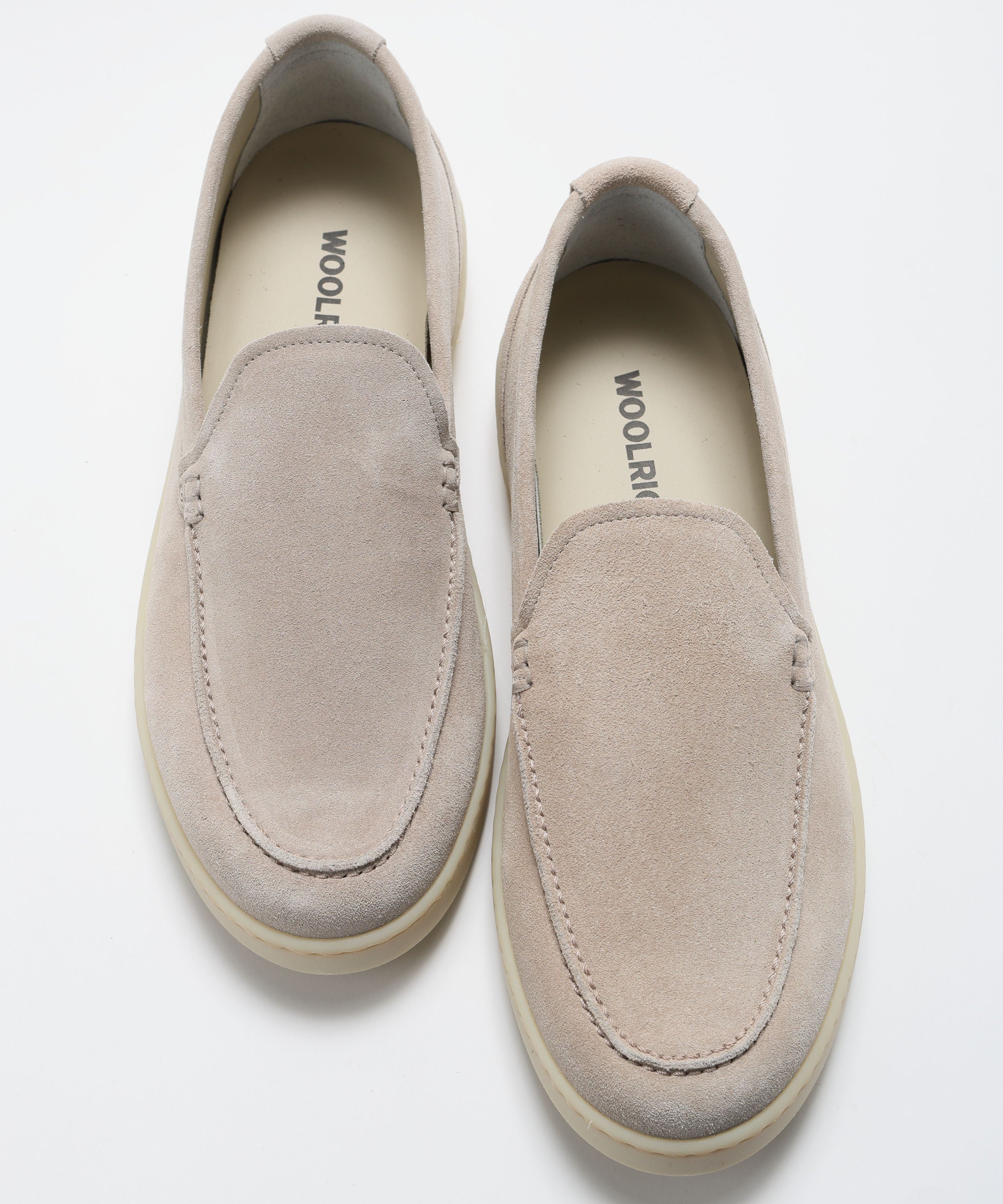 Mocassini WOOLRICH Mocassini in pelle scamosciata Tortora | WOOLRICH