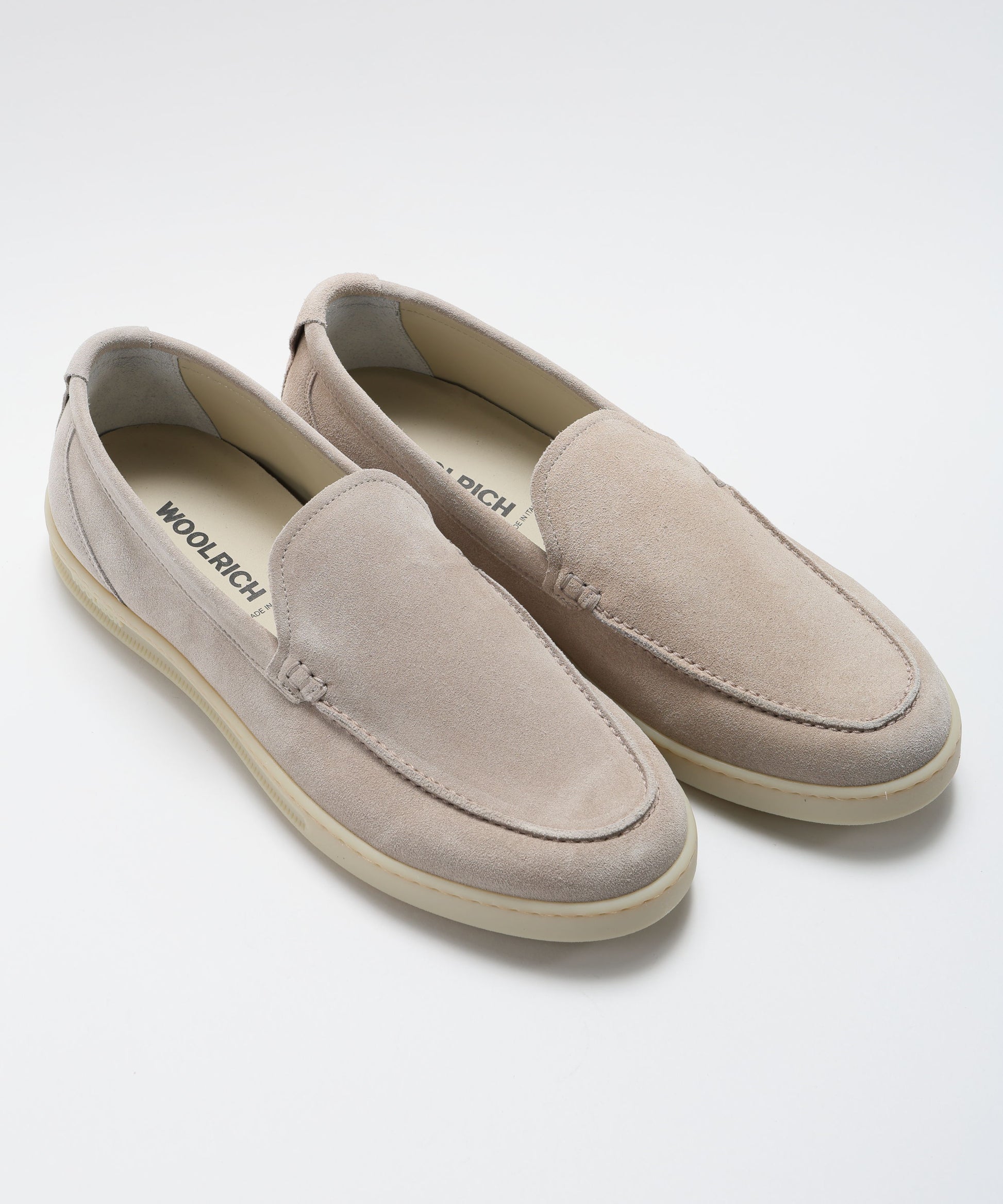 Mocassini WOOLRICH Mocassini in pelle scamosciata Tortora | WOOLRICH