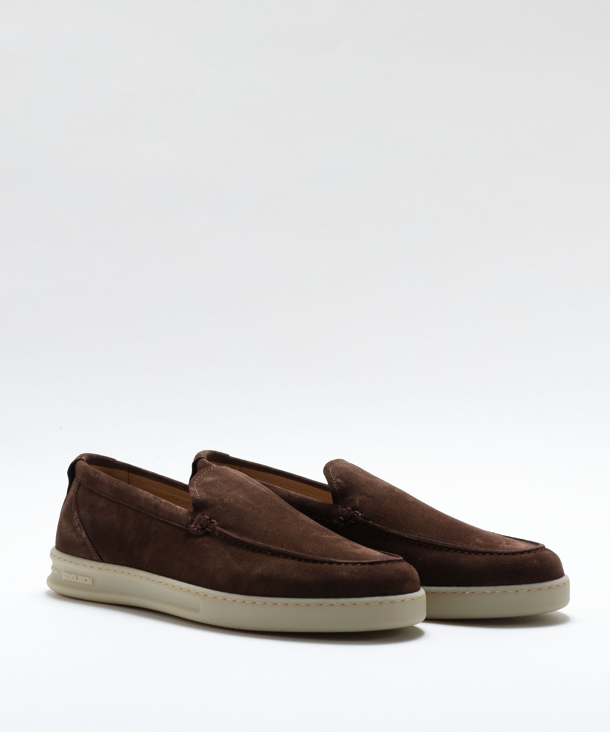 Loafers WOOLRICH Suede leather moccasins Testa di moro | WOOLRICH
