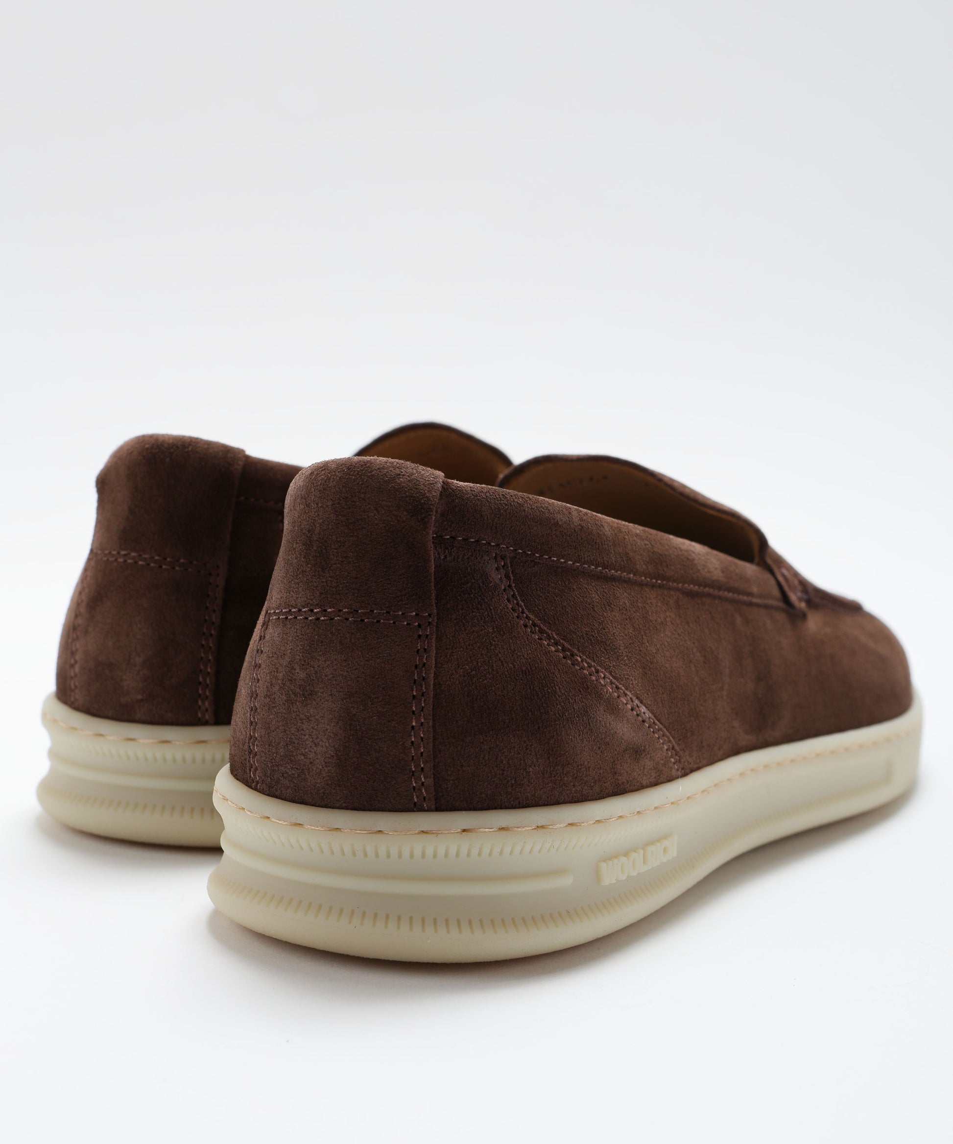 Loafers WOOLRICH Suede leather moccasins Testa di moro | WOOLRICH