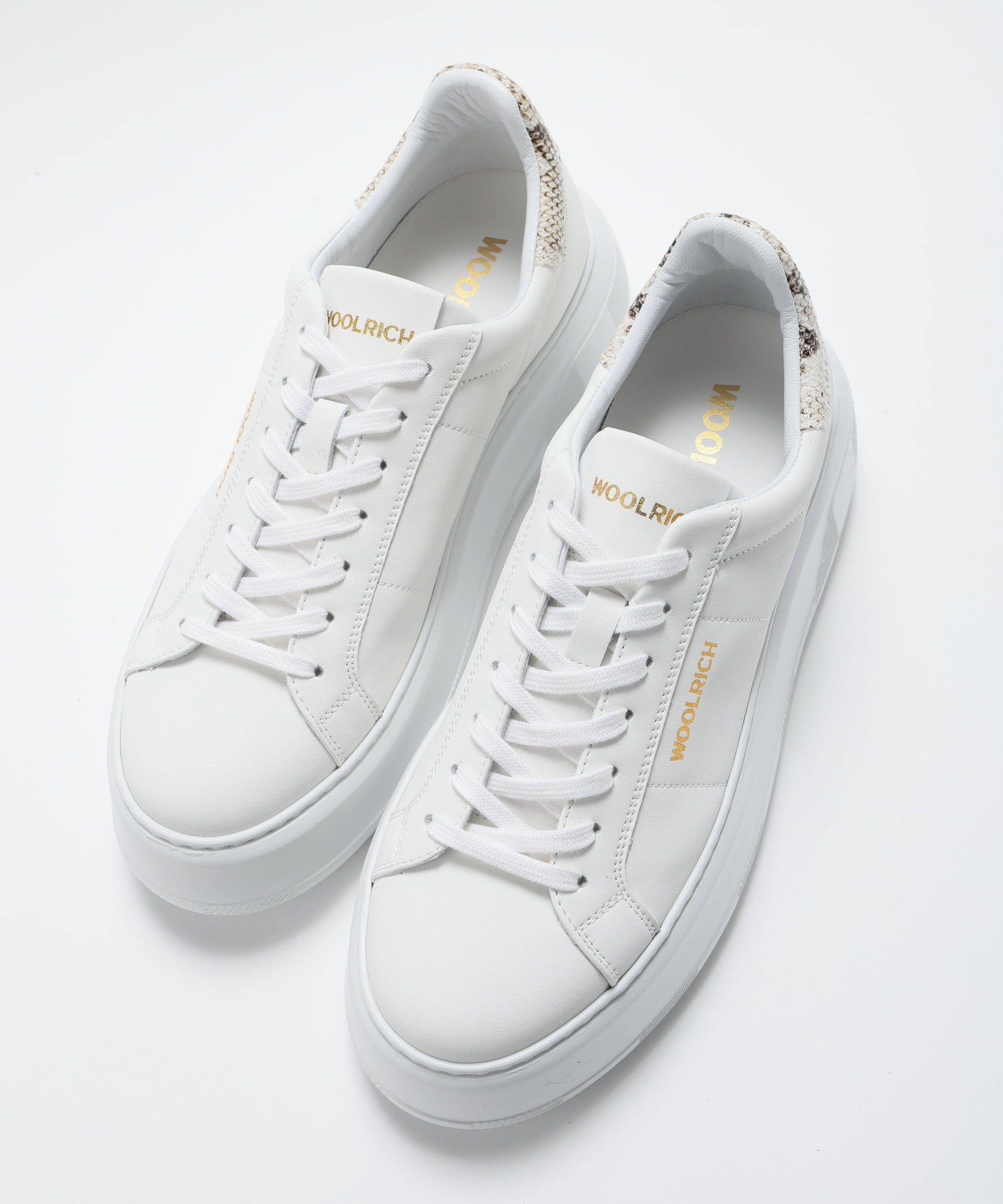 Sneakers WOOLRICH  Sneakers Chunky Court Bianco/sabbia | WOOLRICH