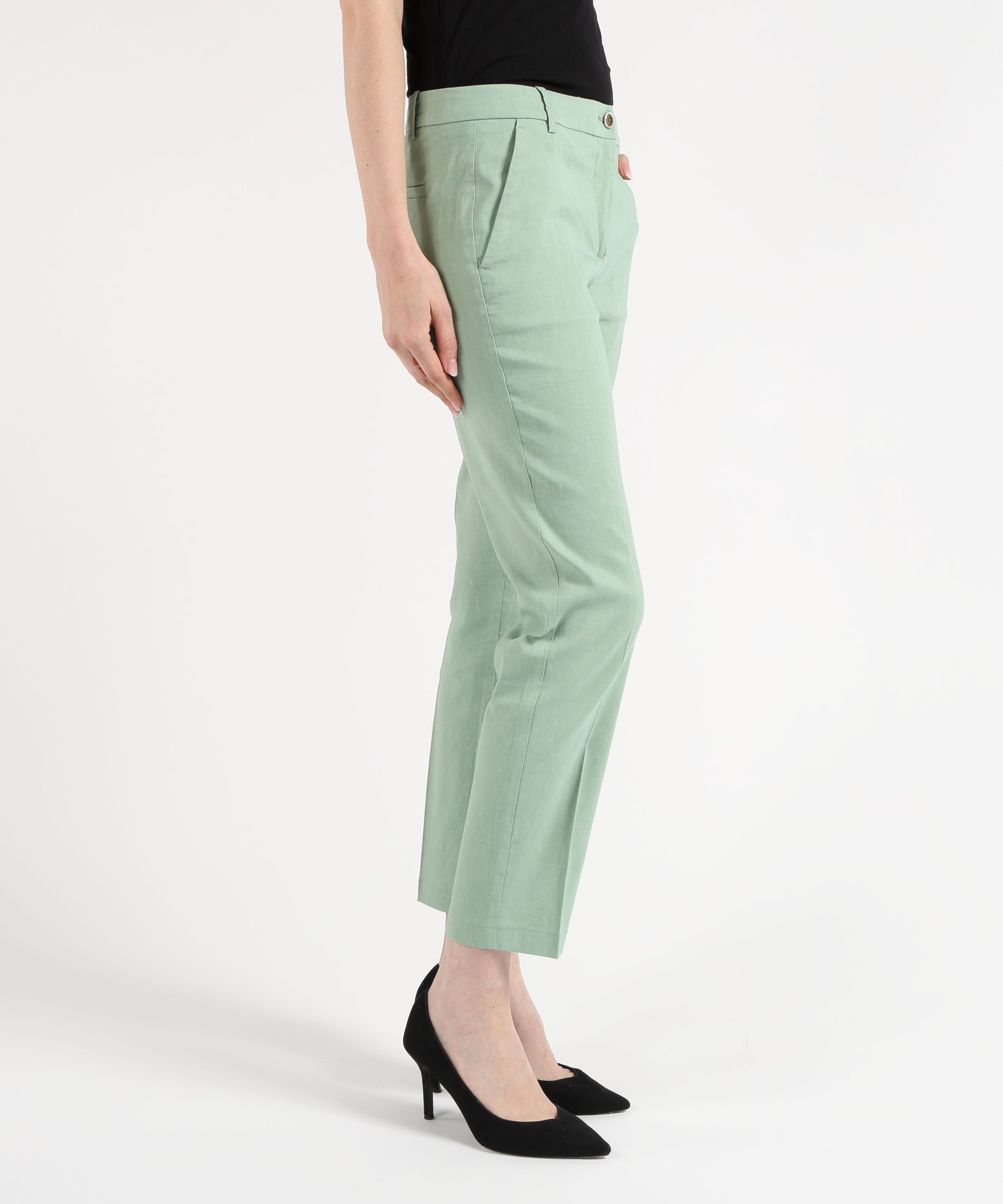 Pantaloni PINKO Pantalone Elegante Donna Verde | PINKO