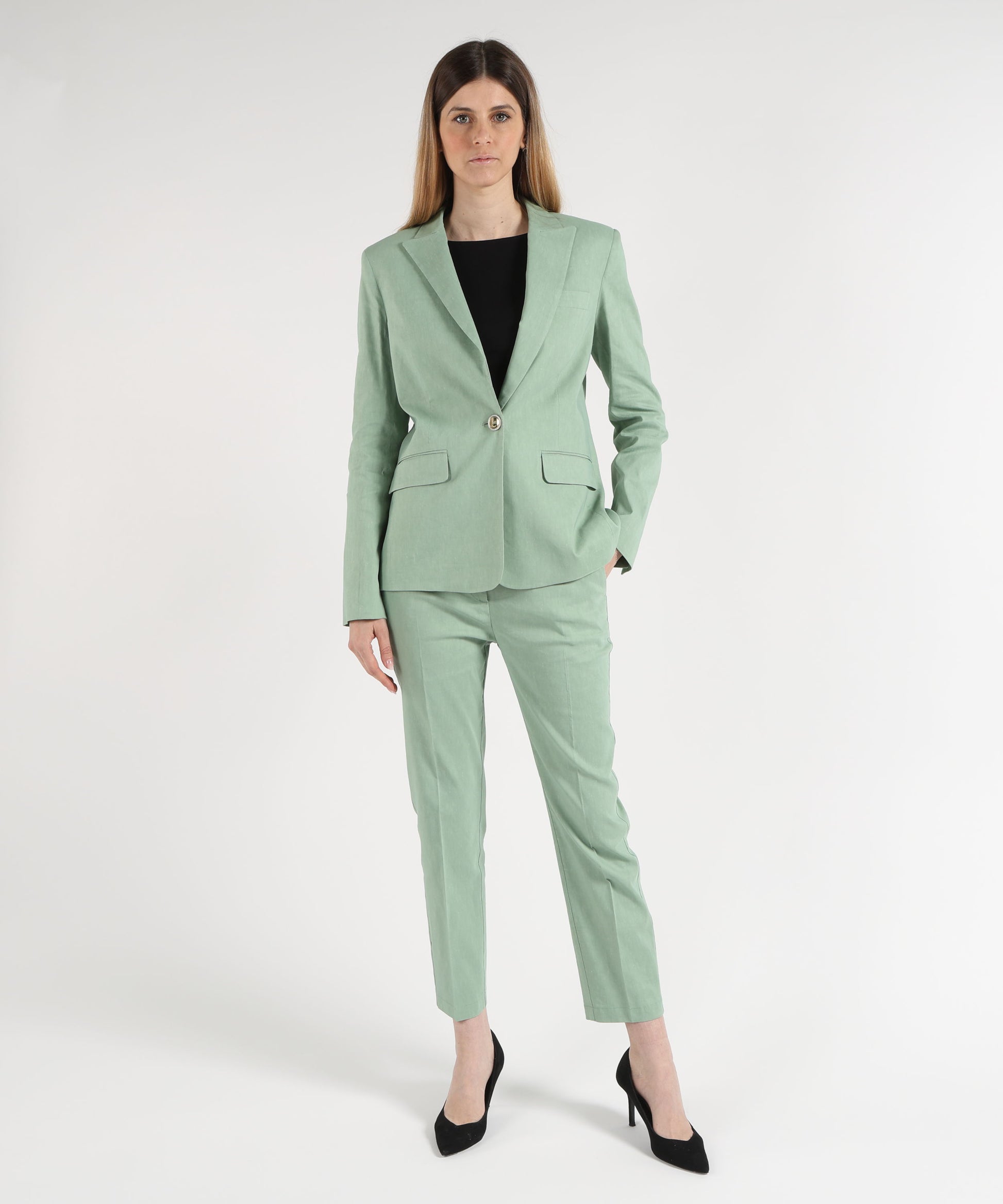 Pantaloni PINKO Pantalone Elegante Donna Verde | PINKO