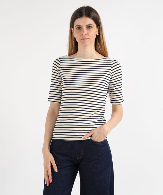 T-shirt PENNYBLACK T-shirt con scollo a barchetta Blu notte | PENNYBLACK