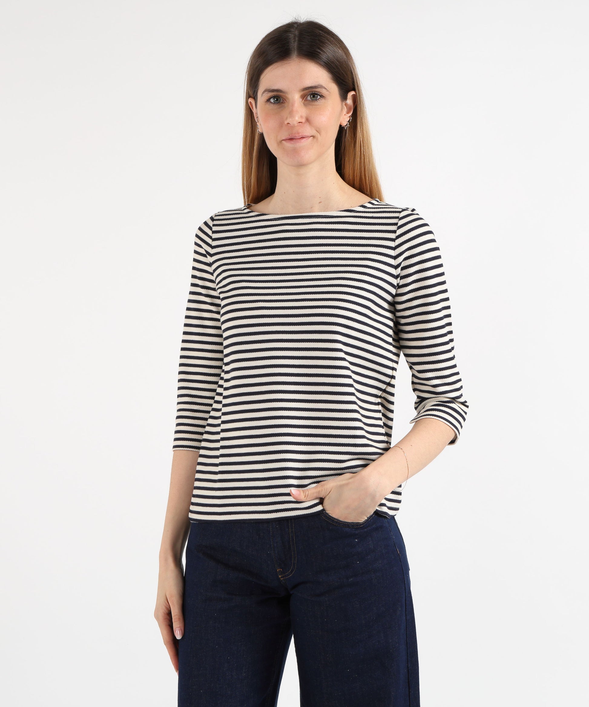 T-shirts PENNYBLACK Piqué Jersey Marinière Riga azzurra | PENNYBLACK