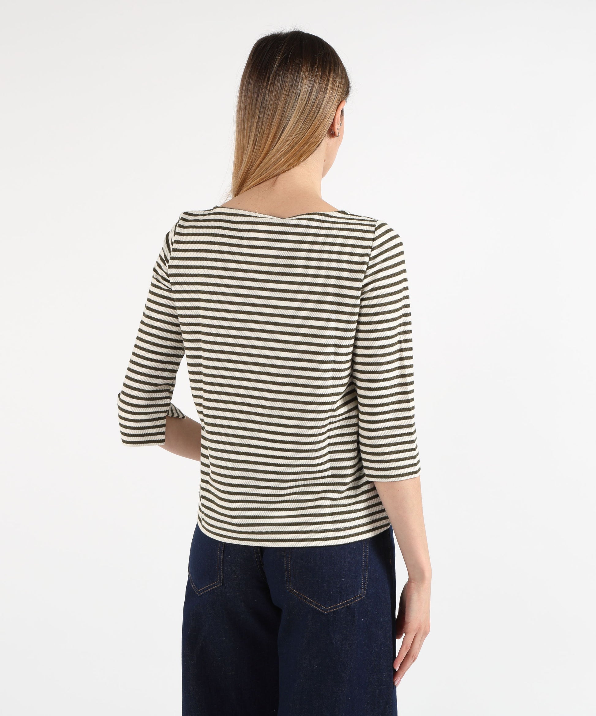 T-shirts PENNYBLACK Piqué Jersey Marinière Muschio | PENNYBLACK