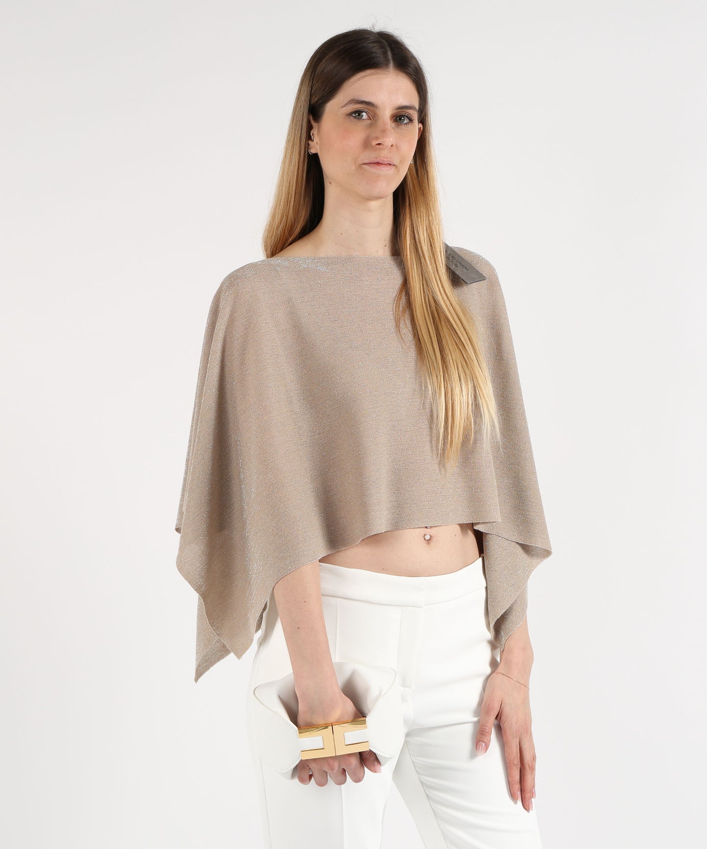 ELISABETTA FRANCHI Hobo con manico gioiello