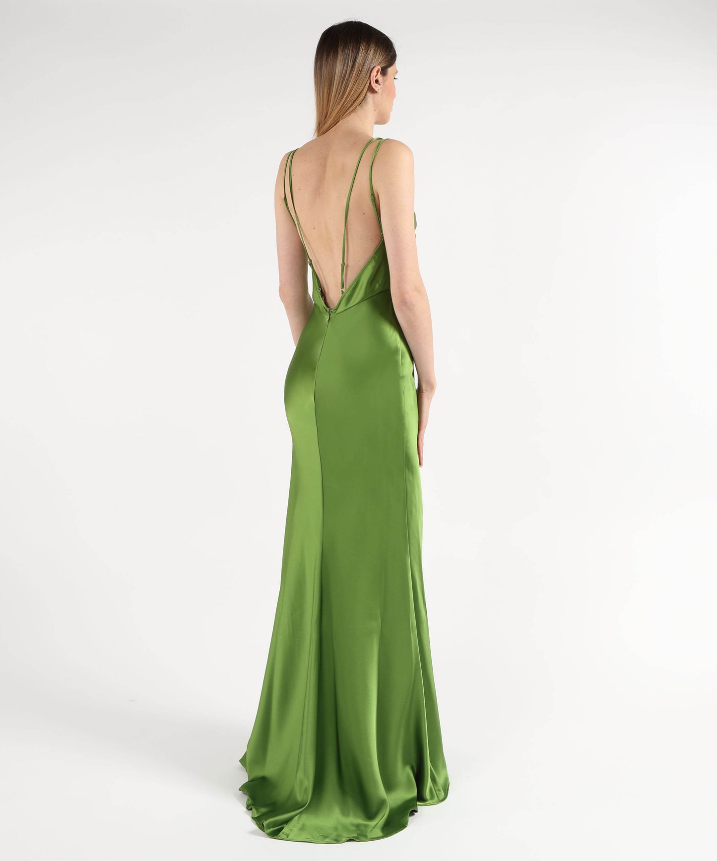 ELISABETTA FRANCHI Abito Red Carpet in raso