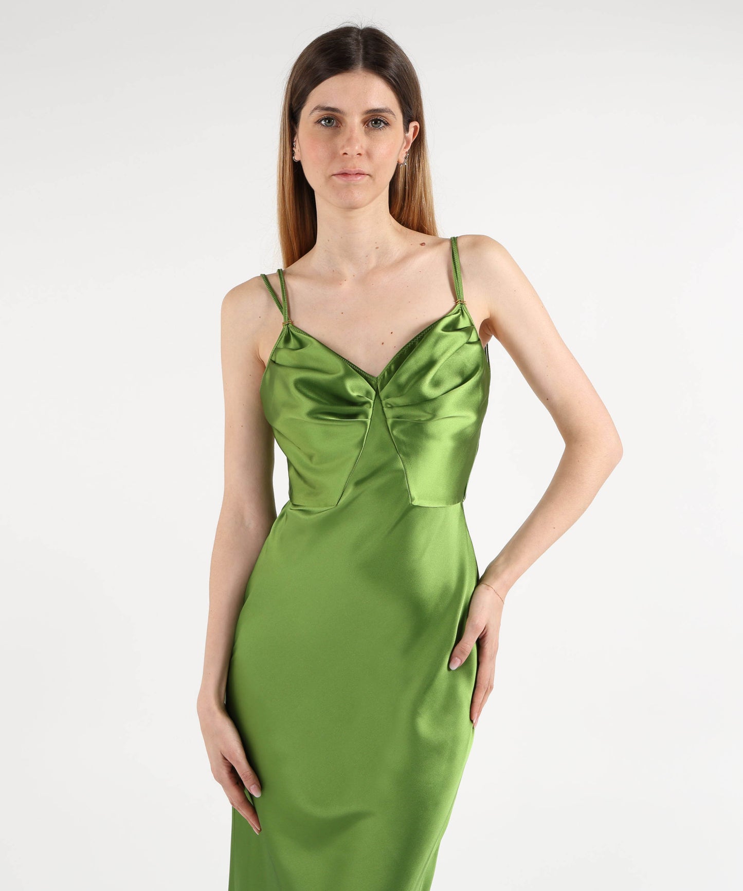 ELISABETTA FRANCHI Abito Red Carpet in raso