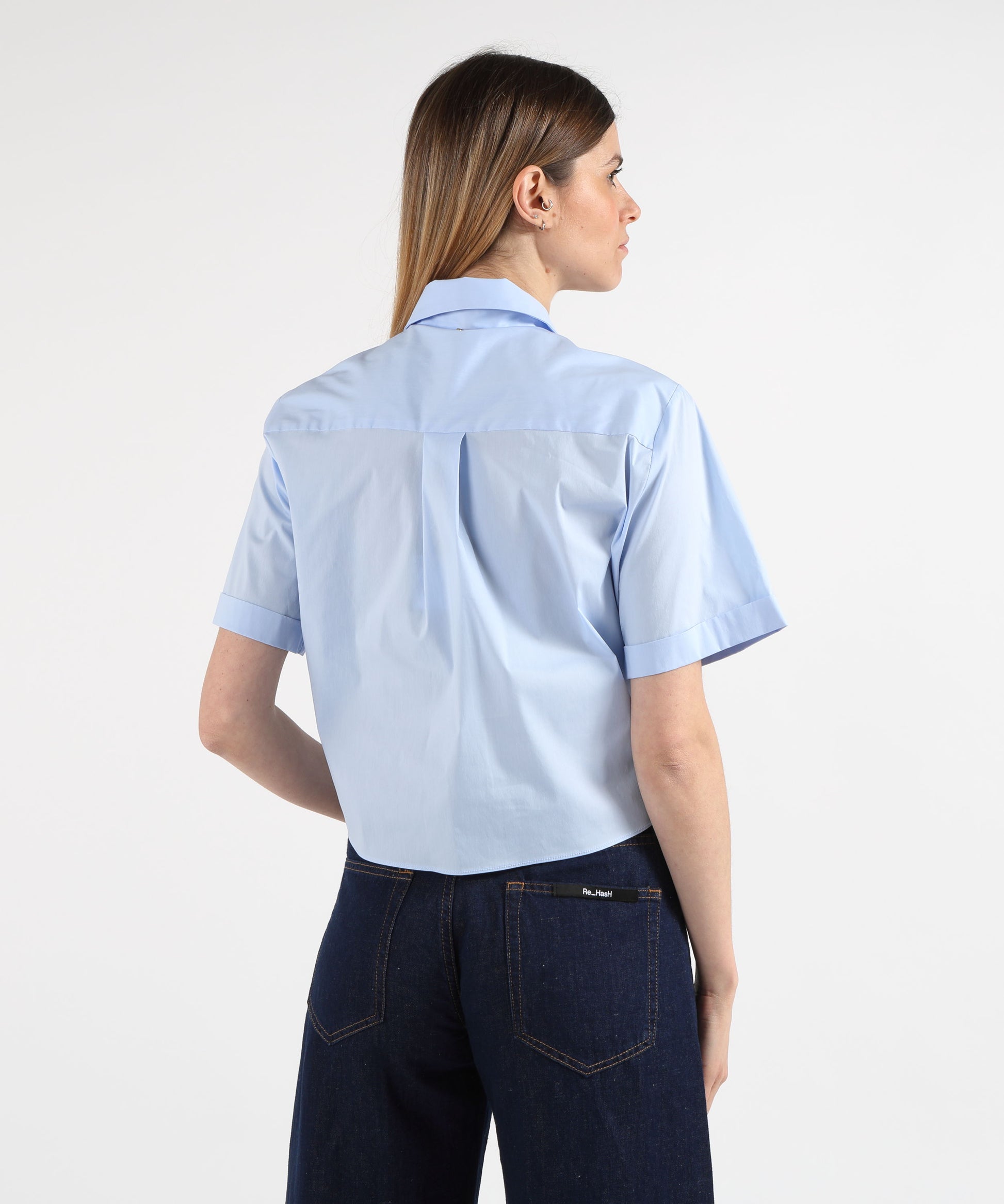 Camicie LIUJO BLACK Camicia con nodo Cielo | LIUJO BLACK