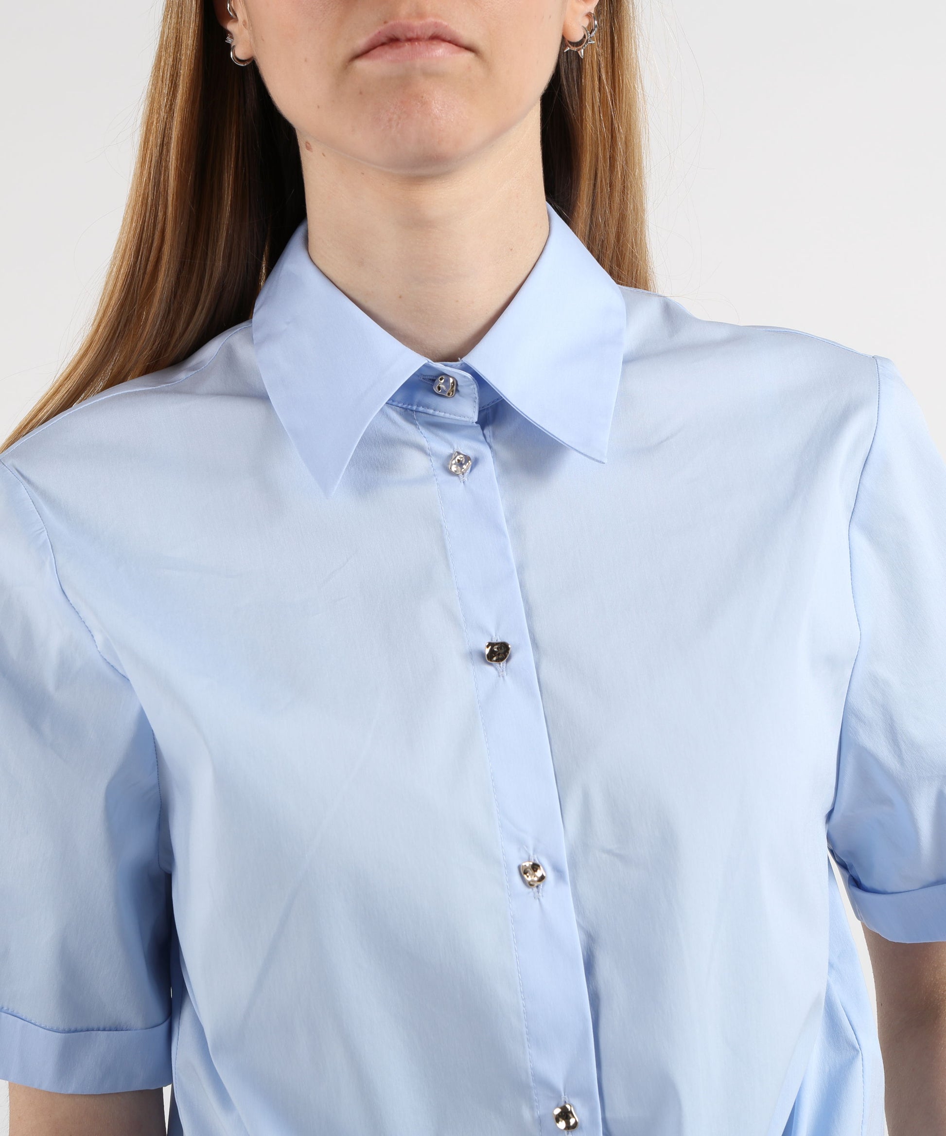 Camicie LIUJO BLACK Camicia con nodo Cielo | LIUJO BLACK