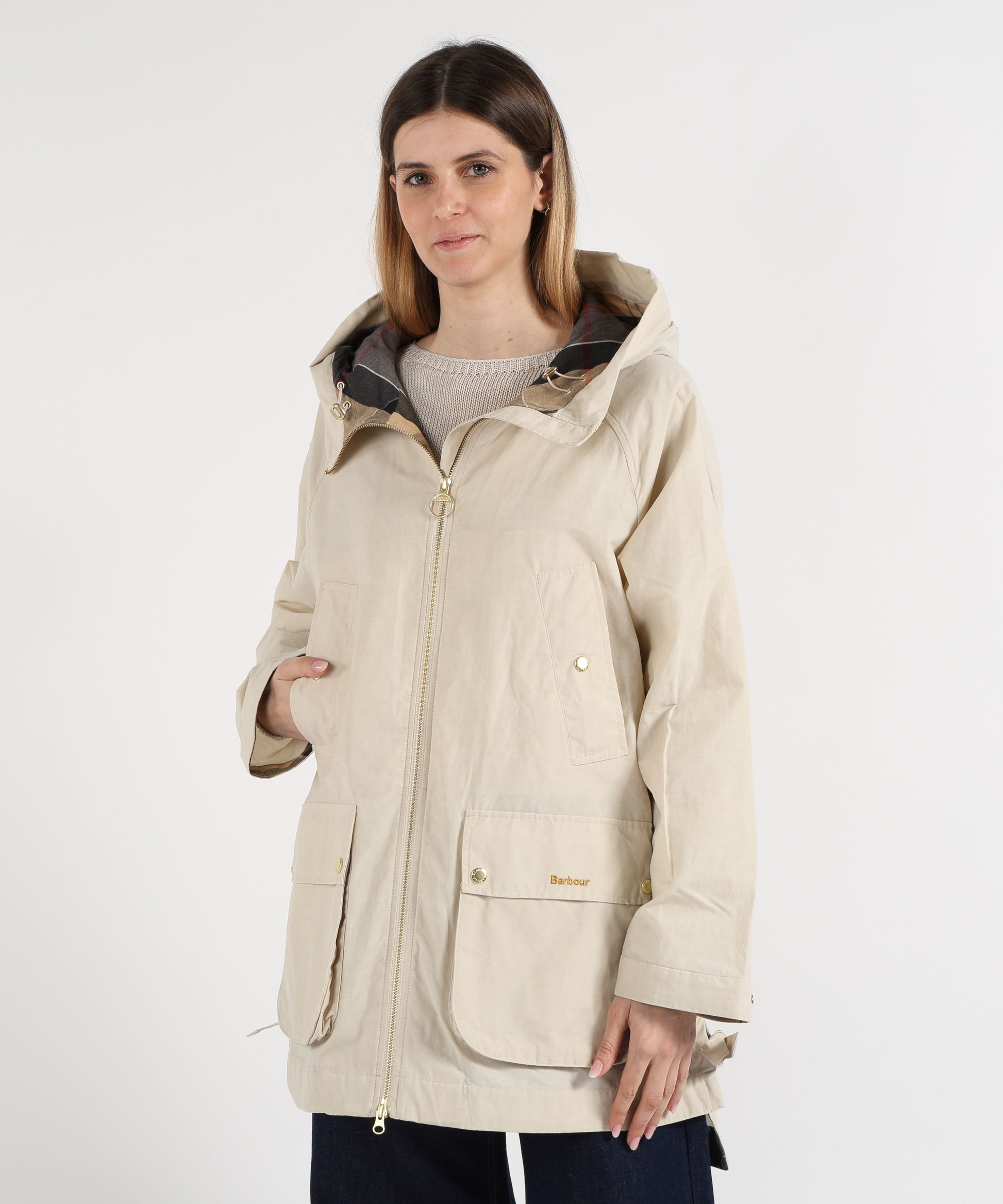 Impermeabili BARBOUR Giacca antipioggia Middlemarch Crema | BARBOUR