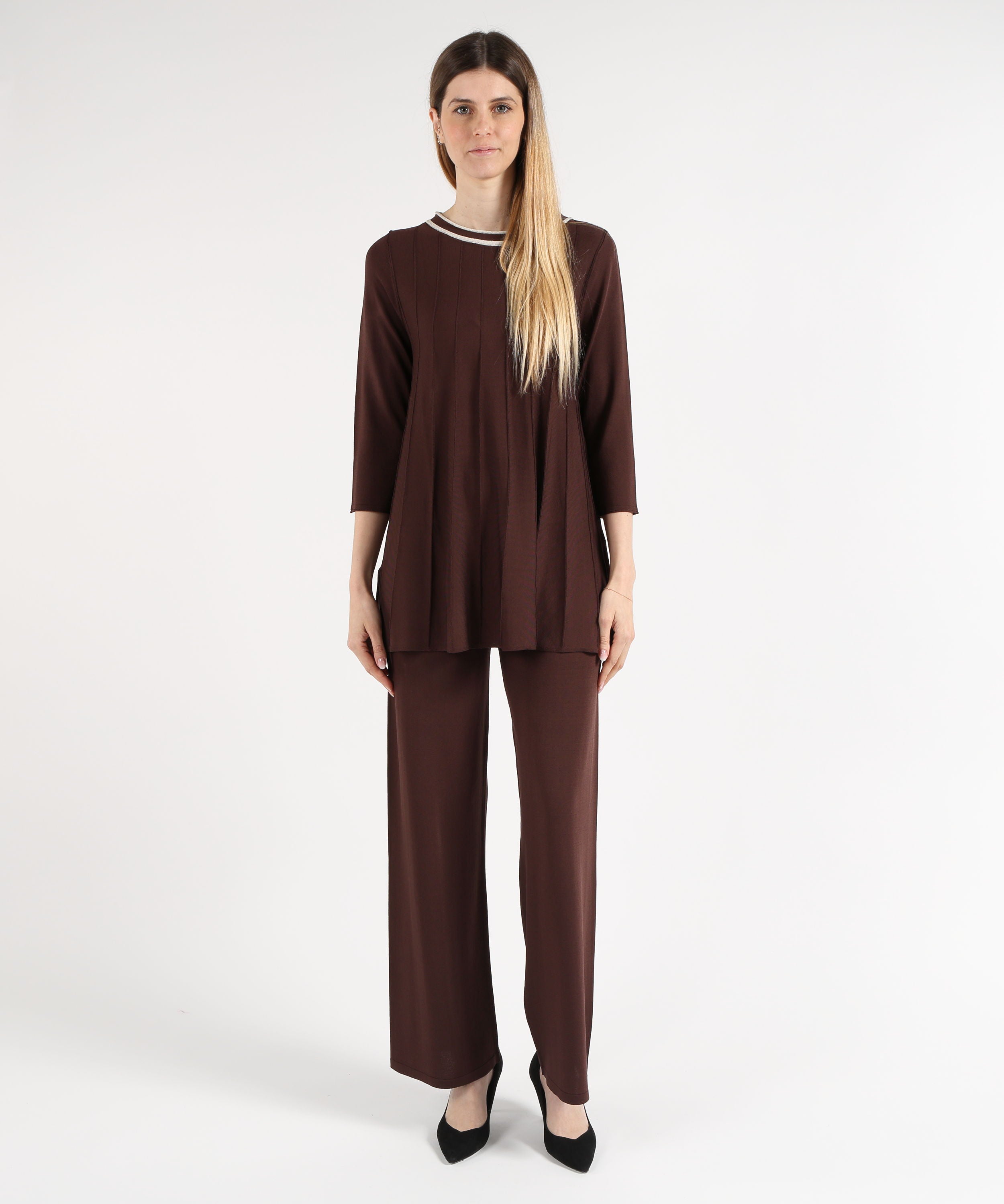 Completi MAIDA MILA Completo Maglia e Pantalone – Comfort e Stile Bruno | MAIDA MILA