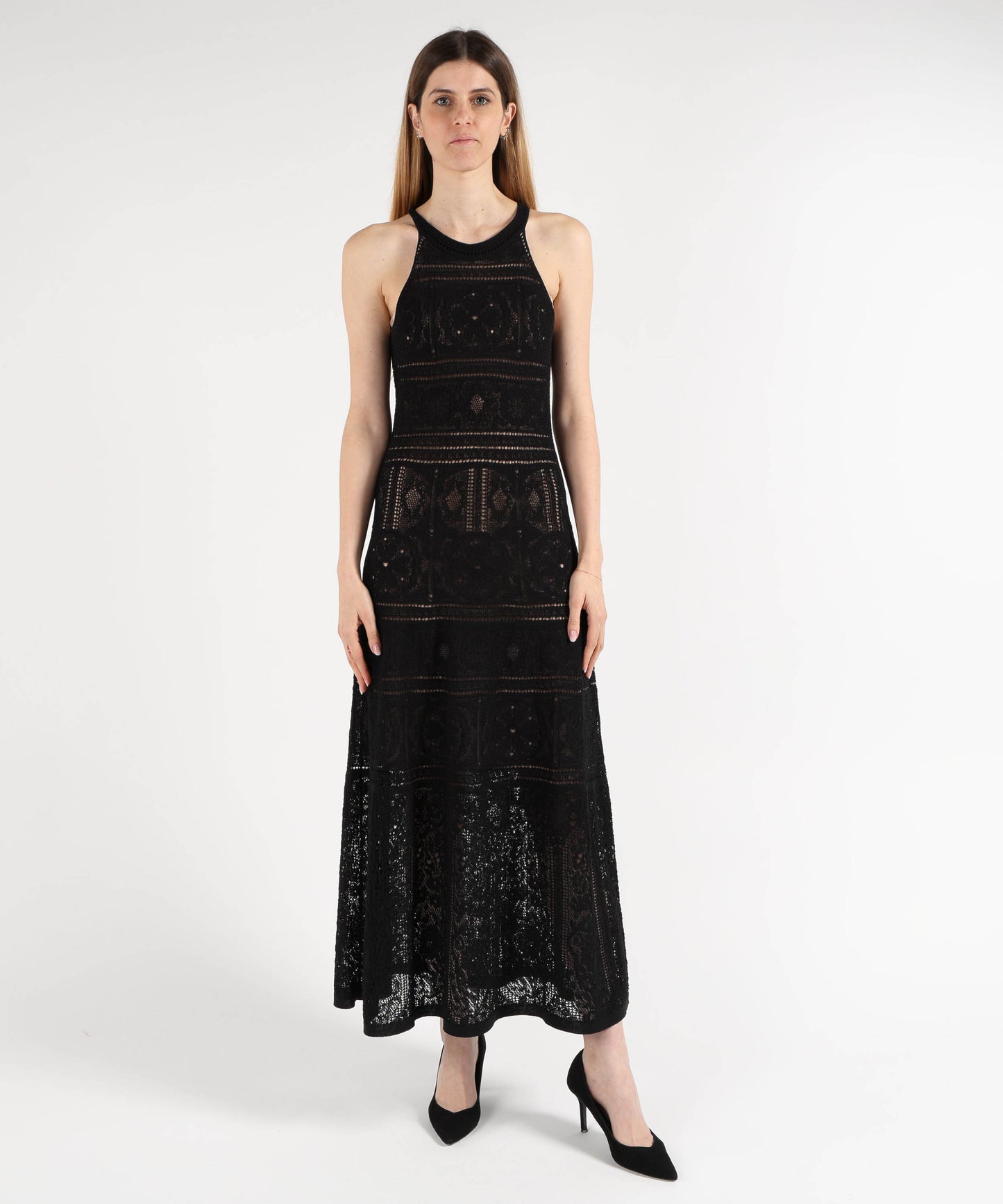 D.EXTERIOR Abito Lungo in Crochet