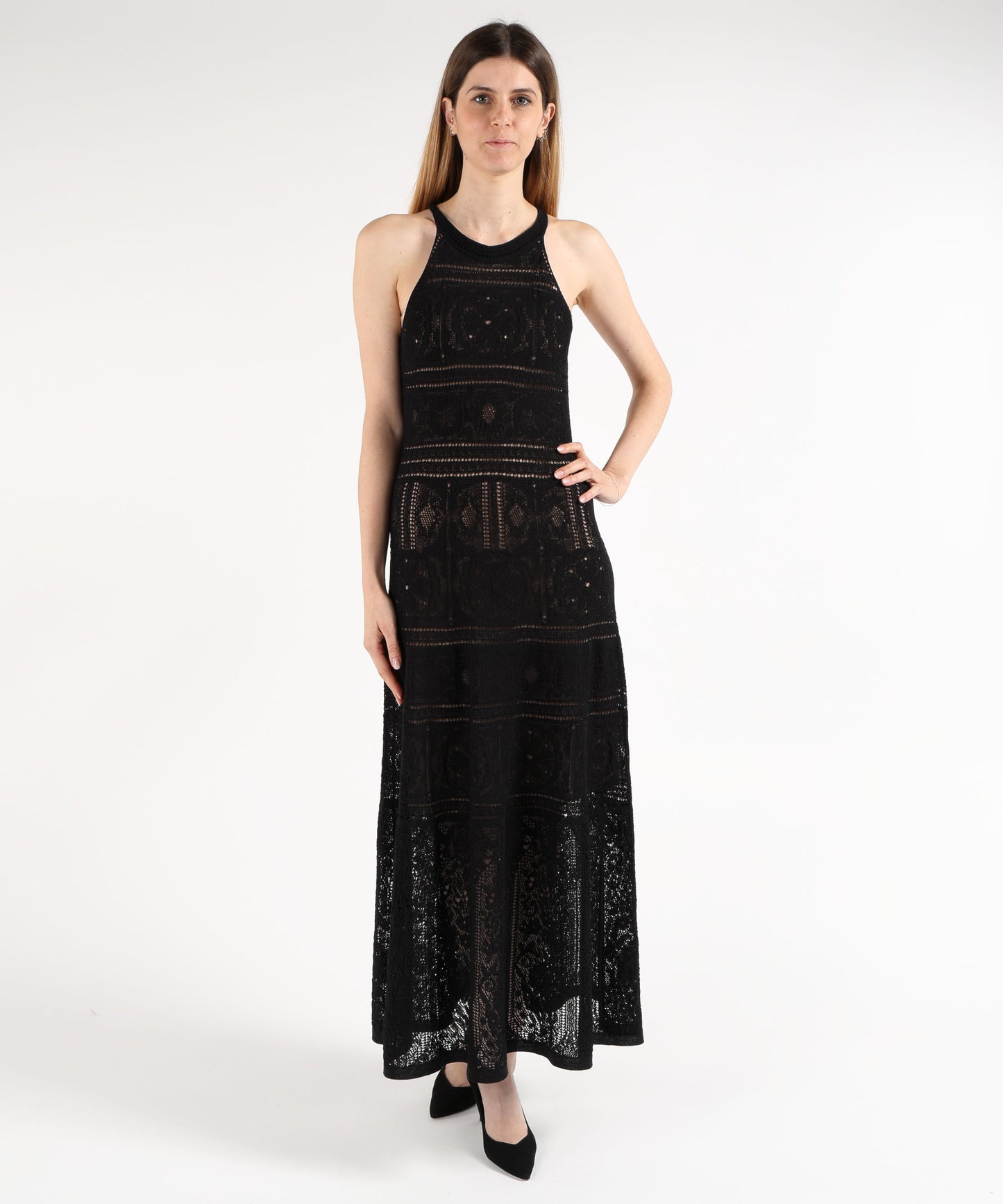 D.EXTERIOR Abito Lungo in Crochet