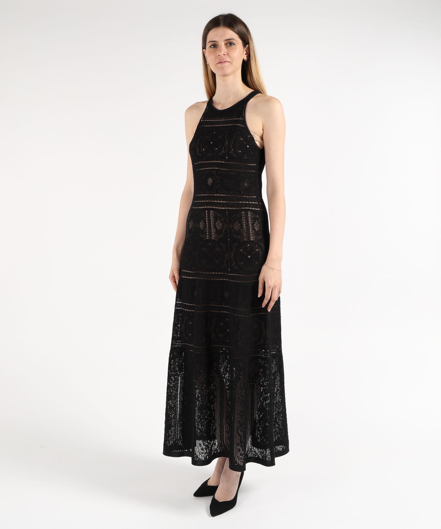 D.EXTERIOR Abito Lungo in Crochet