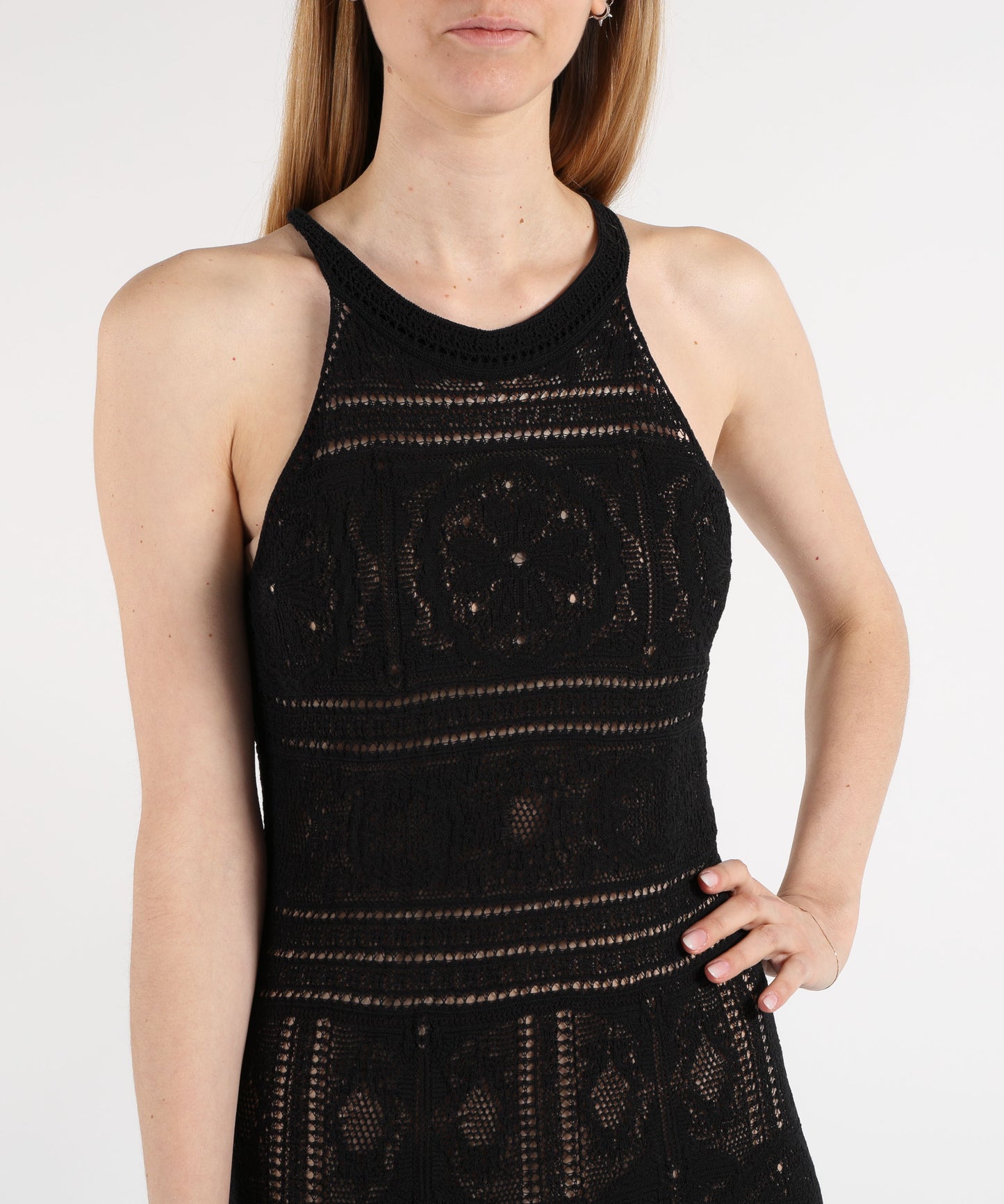 D.EXTERIOR Abito Lungo in Crochet